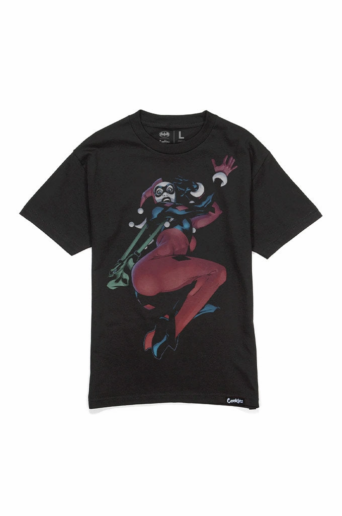 AntiPilling Treatment Minimalistic Wear Cookies X Official Batman Harley Quinn Tee