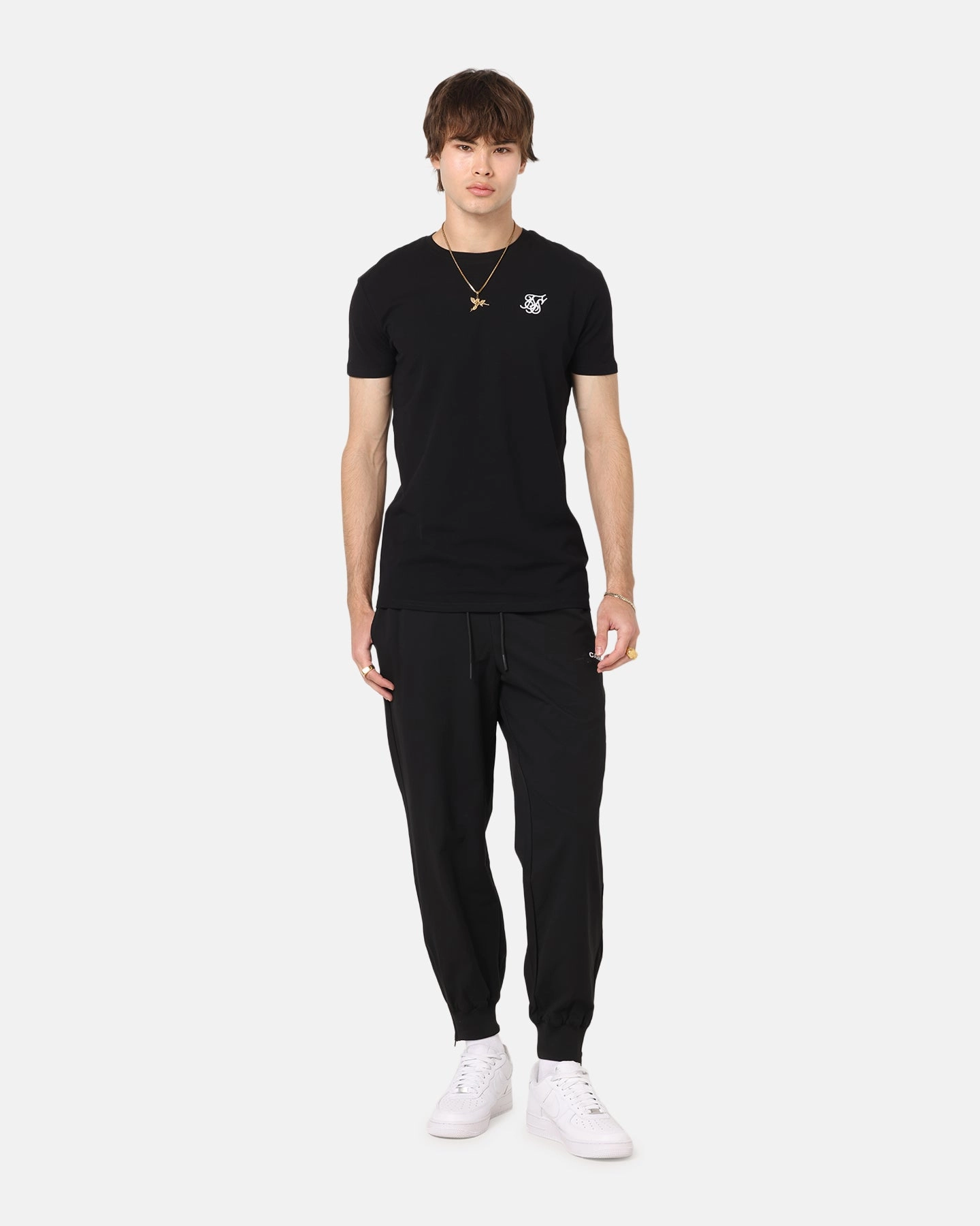 Sik Silk Muscle T-Shirt Black Easy Care
