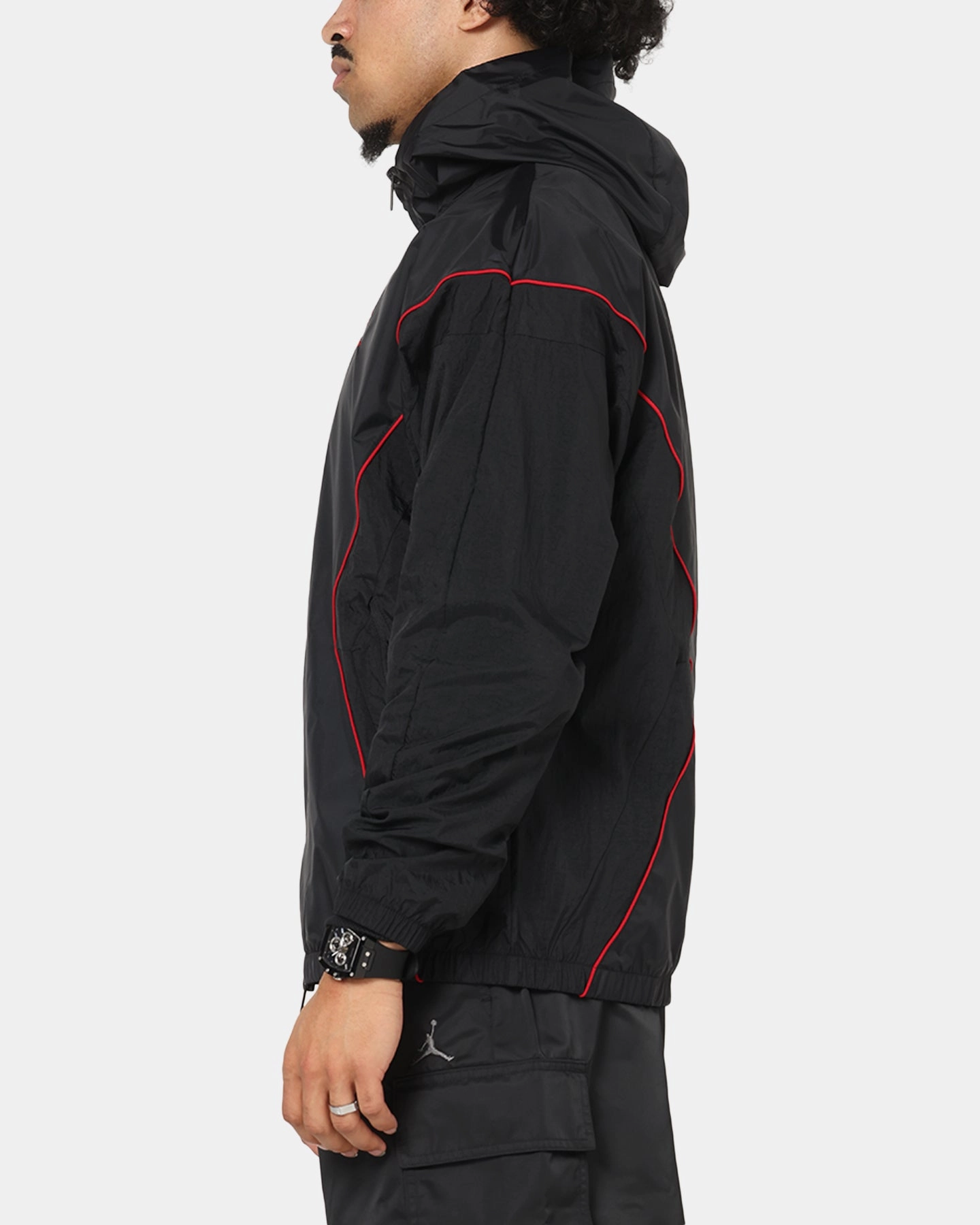 Urban Style Jordan Brooklyn Draft Jacket Black/Black/Red