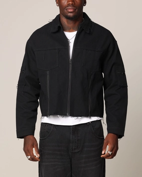 Bow-tie Saint Morta Nightcrawler Cuttoff Jacket Black