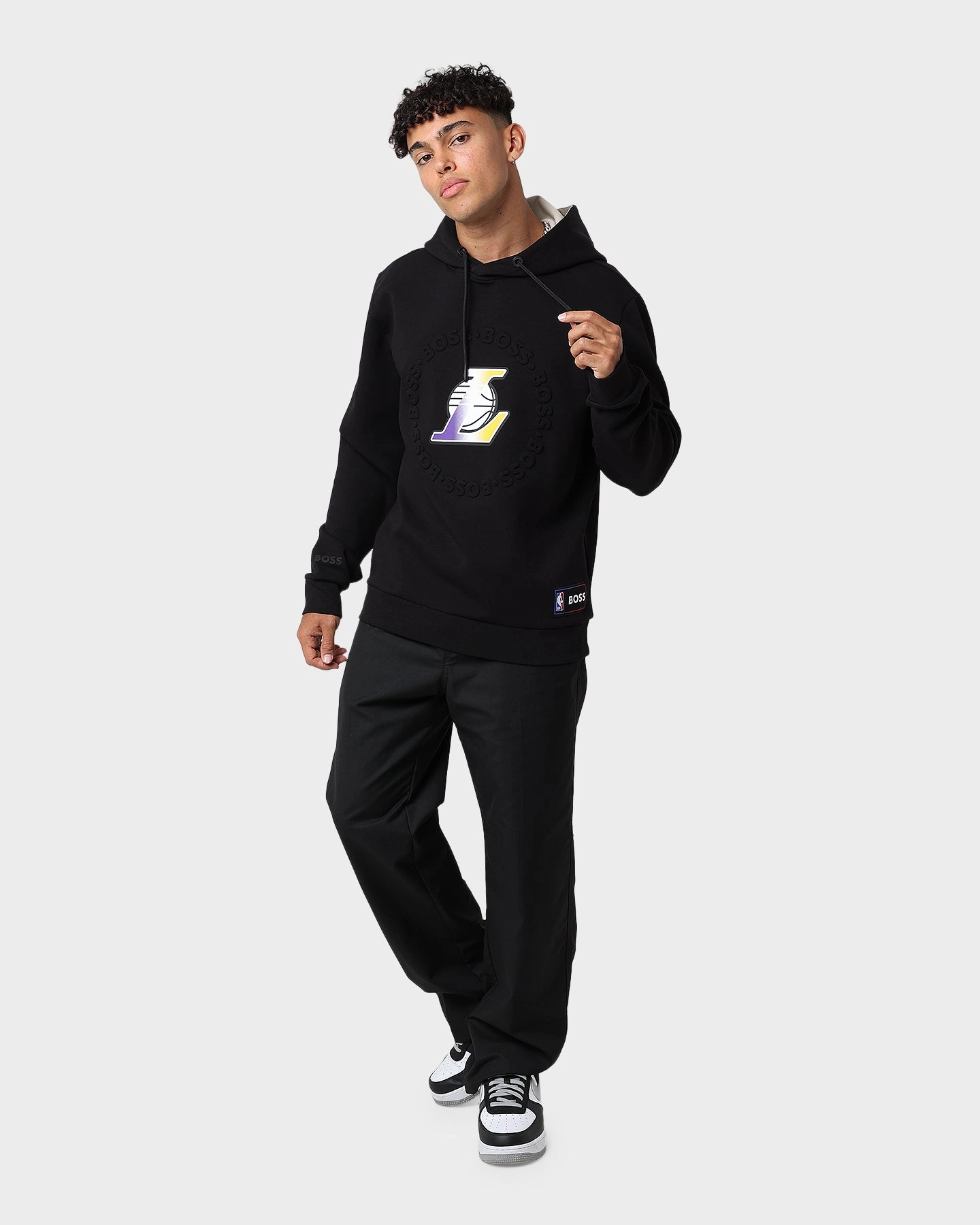 Hugo Boss X NBA Basic Los Angeles Lakers Hoodie Black Chemistry