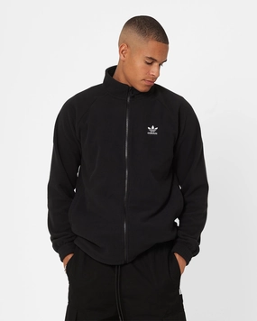 DurableShell Party Adidas Adicolour Trefoil Teddy Fleece Jacket Black
