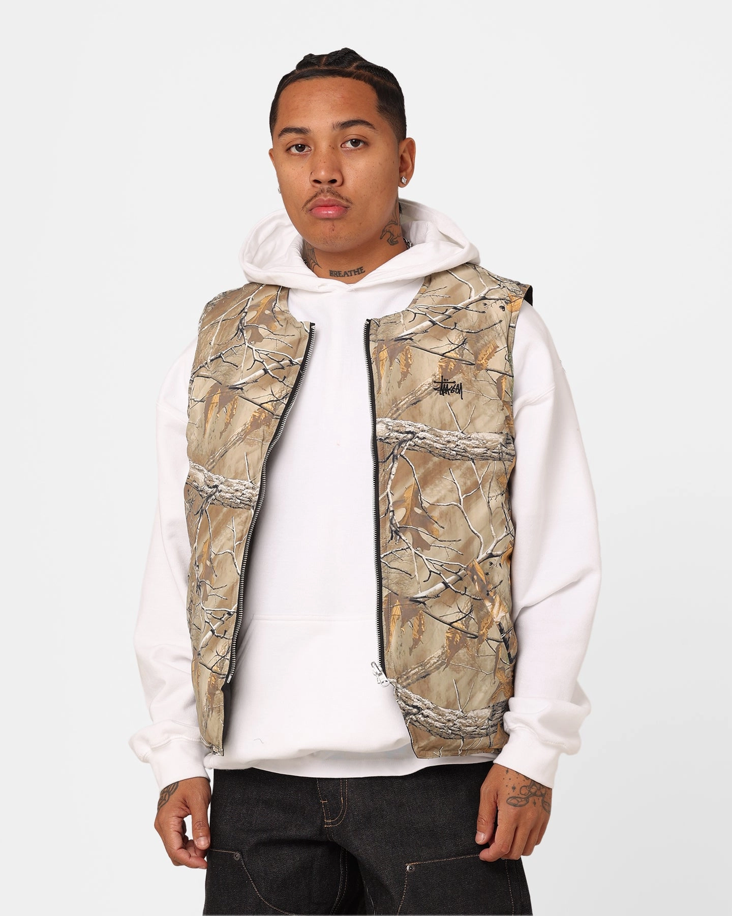 ThermalRetention suitable for sports games Stussy Real Tree Camo Reversible Vest Real Tree Camo