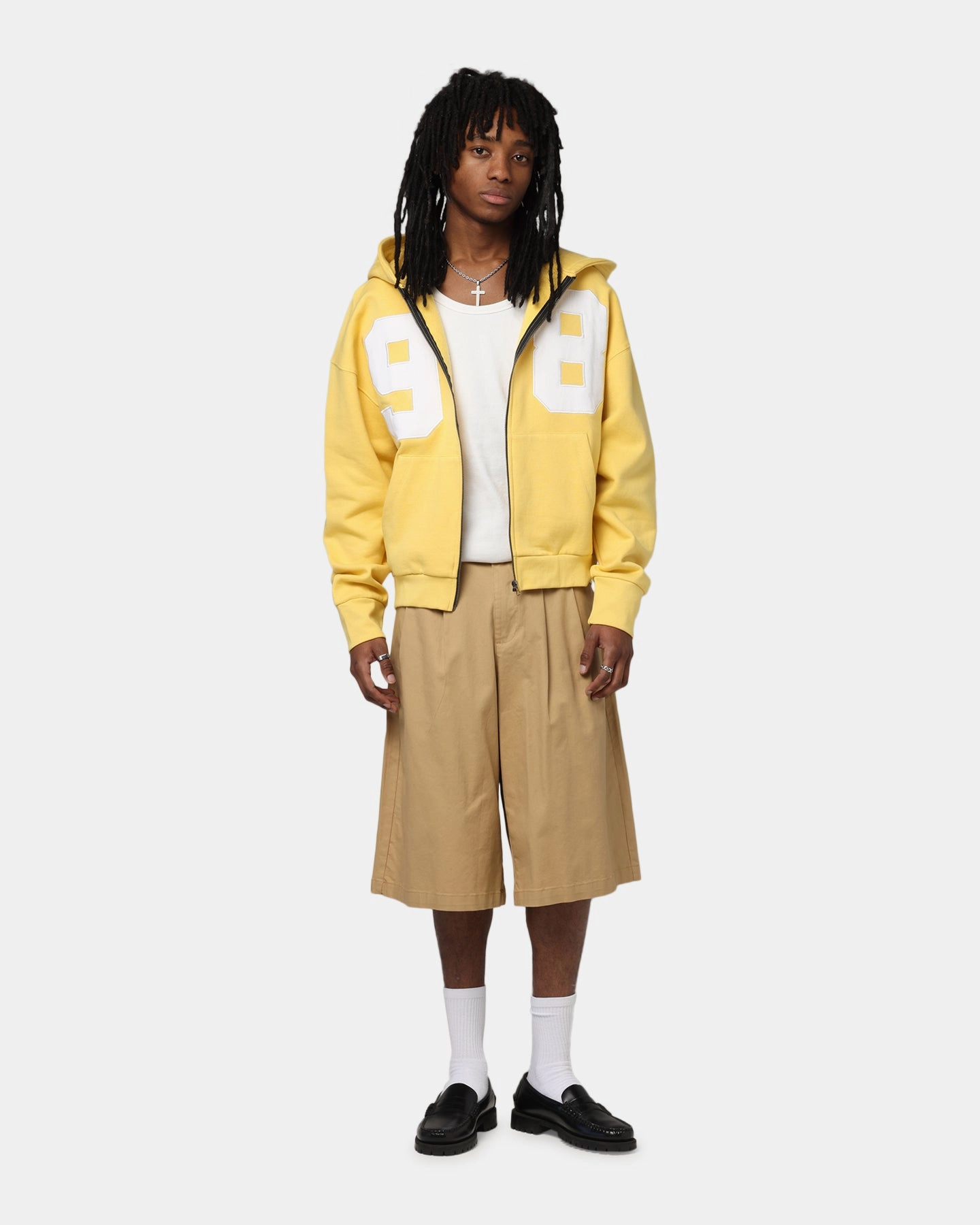 Loiter Cosmos Zip Hoodie Yellow Ergonomic Sleeves Zip-up