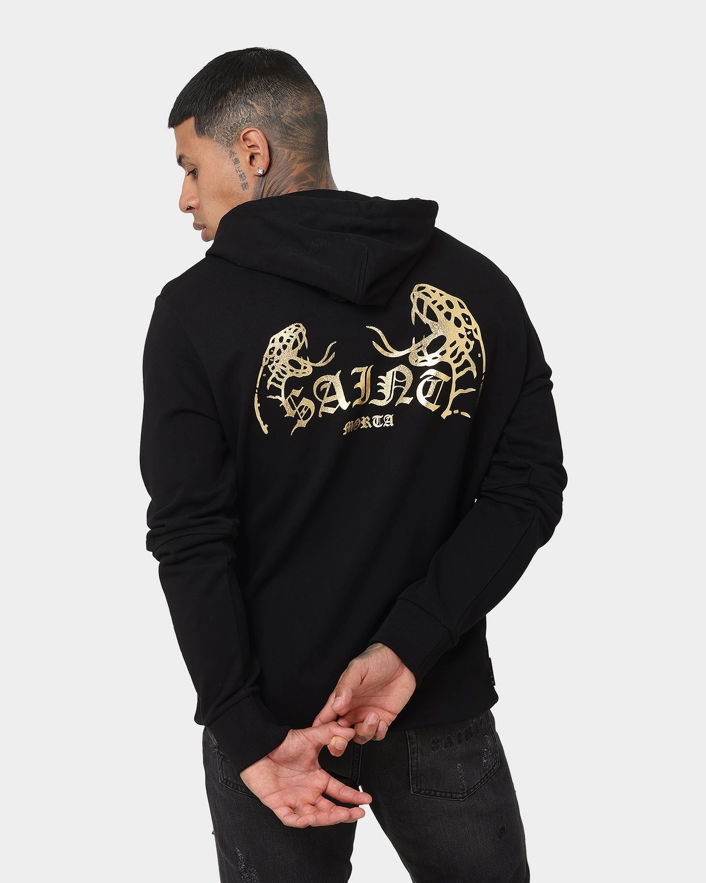 Saint Morta Venomous New Age Vintage Hoodie Black Hooded Version