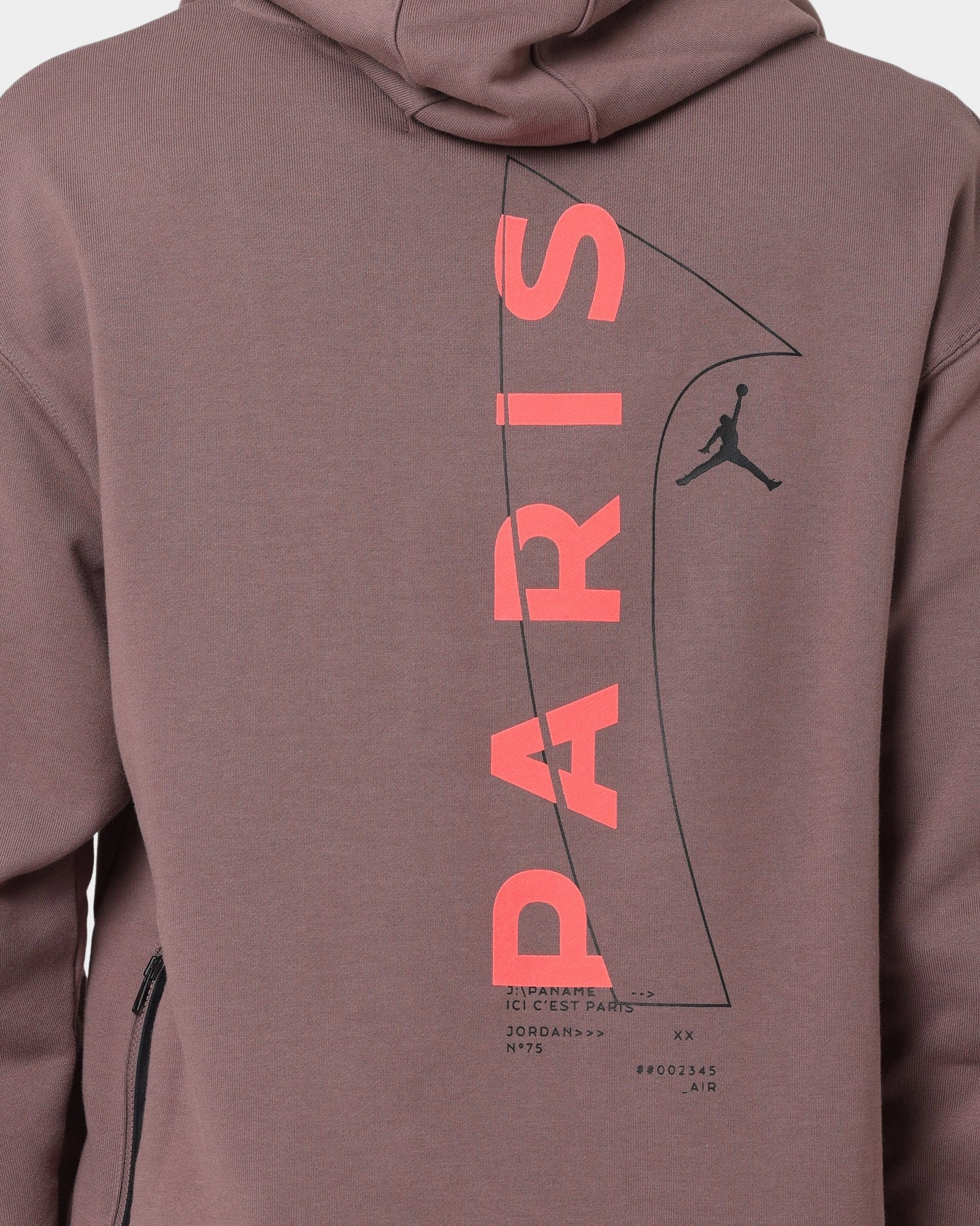 fireplace Jordan X Paris Saint-Germain Fleece Pullover Hoodie Plum Eclipse