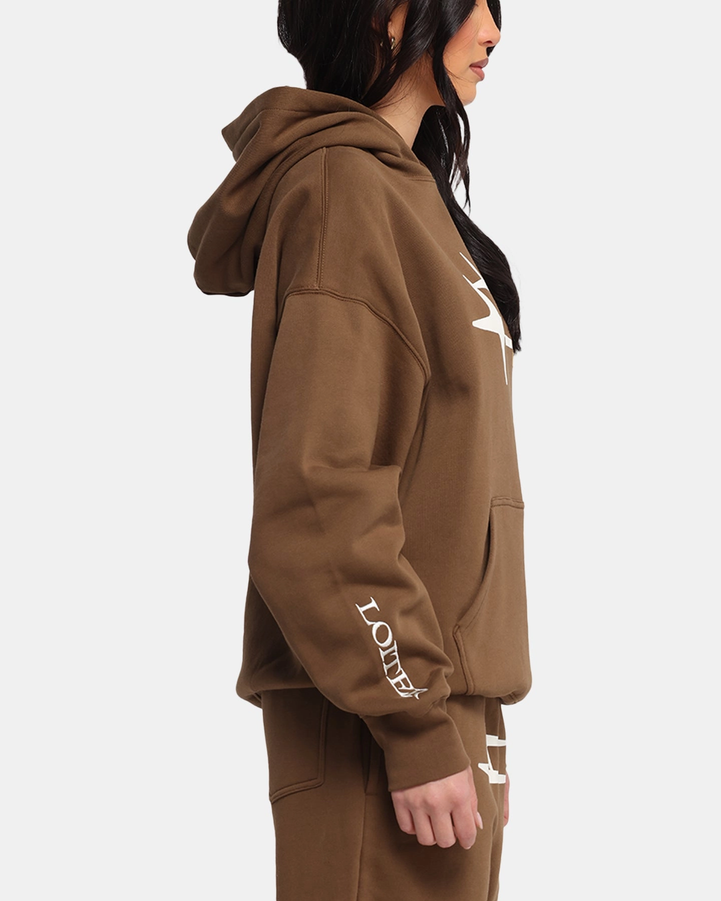 Loiter Hybrid Premium Hoodie Brown DualZipper