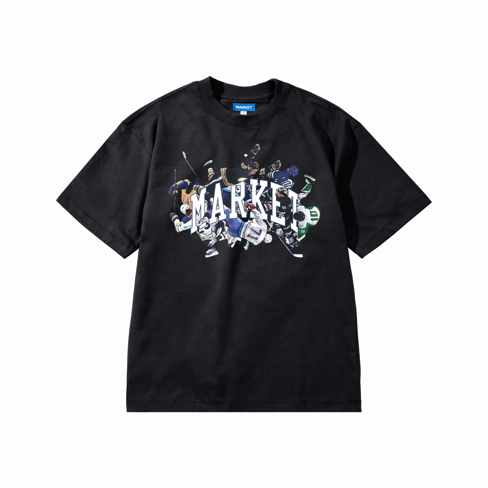 Market Check Please Arc T-Shirt 'Black' Plus Size Active Trend