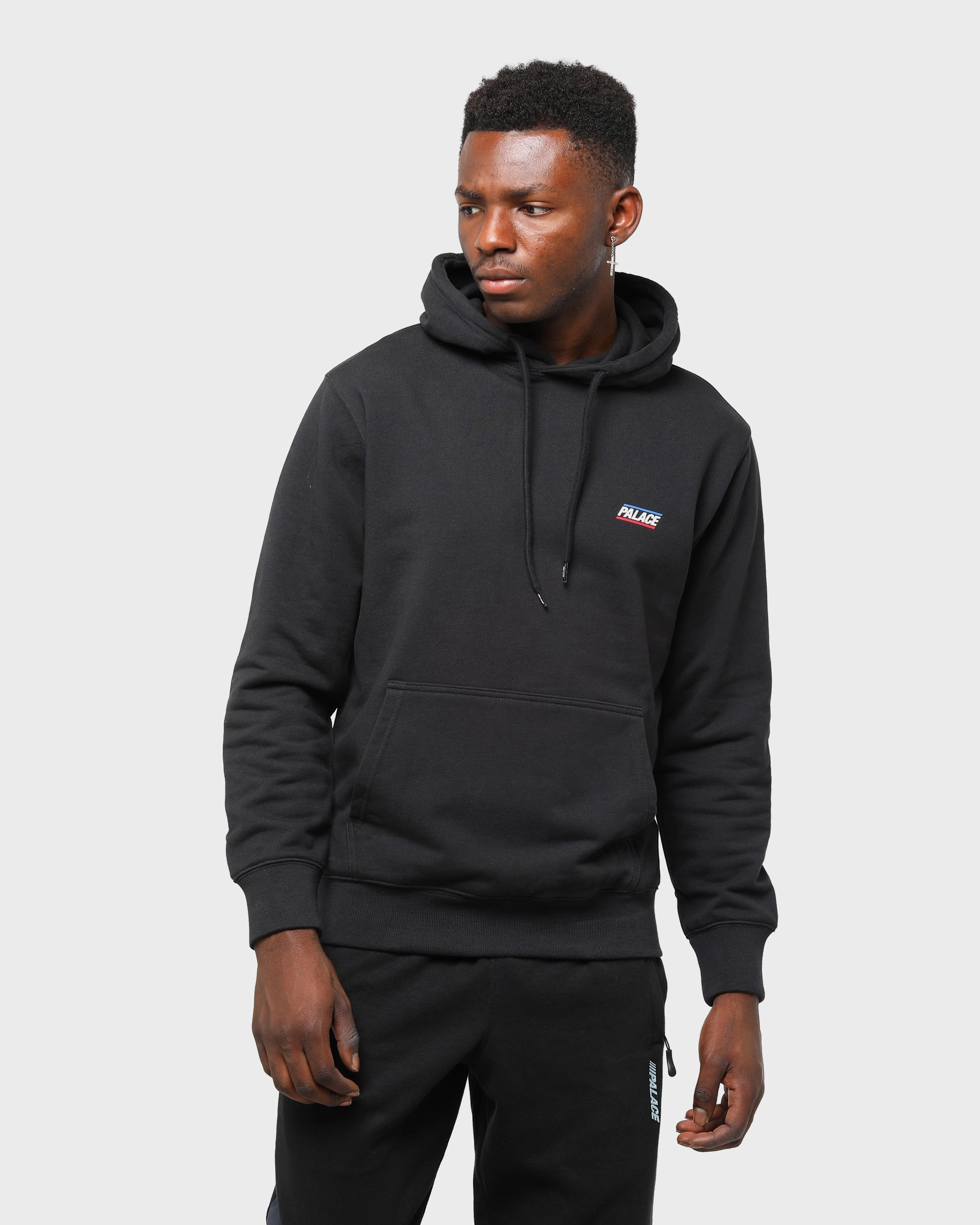 Oversized Fit Palace Men's Basically A Hoodie Black