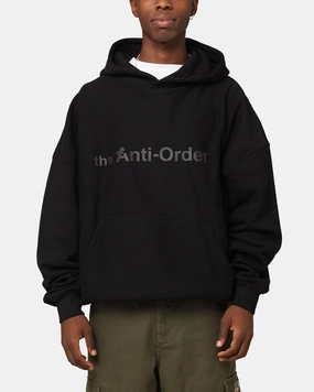 The Anti Order Logo Boxy Hoodie Black brand - new