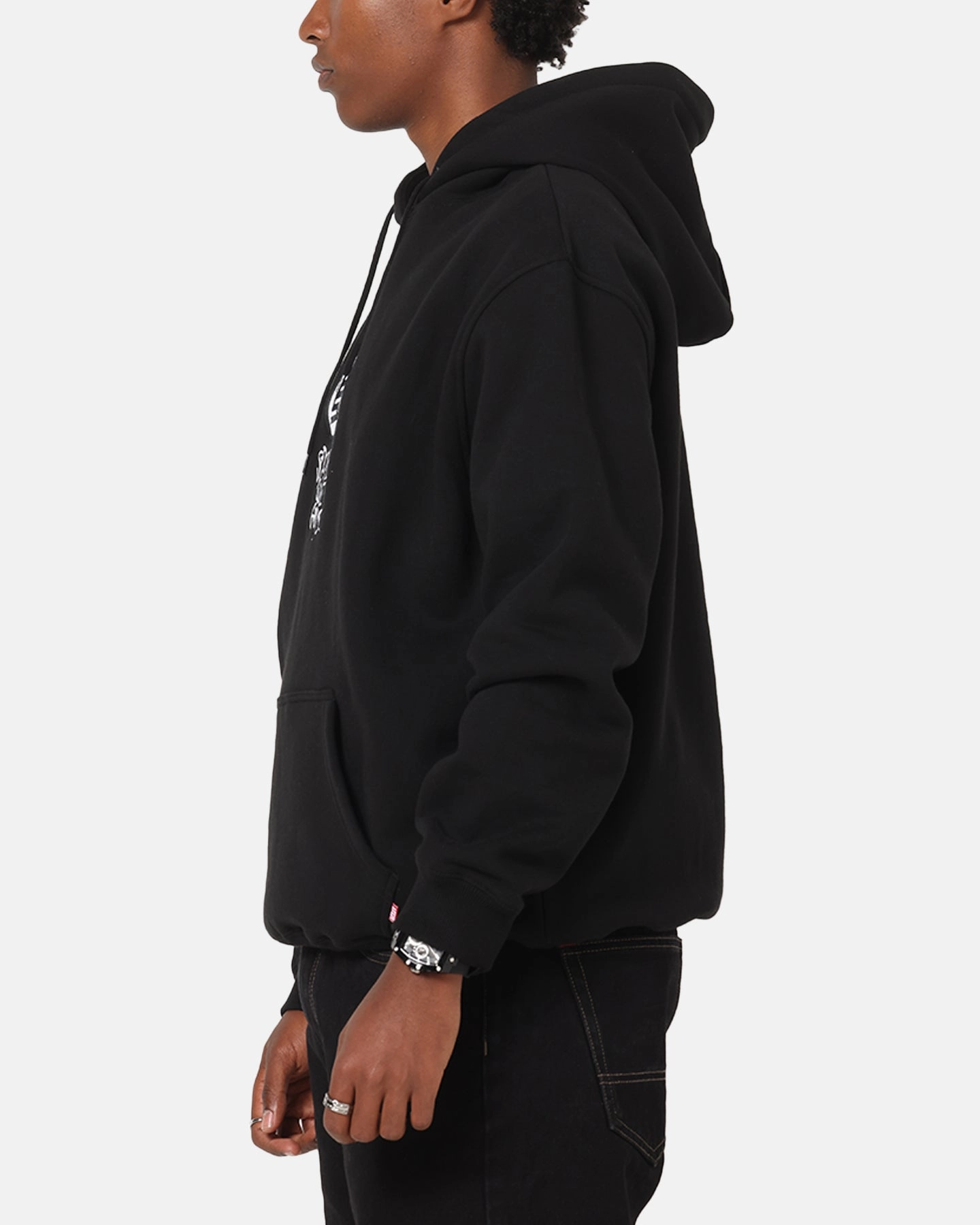 seaborne S Double Crown Dot Hoodie Black