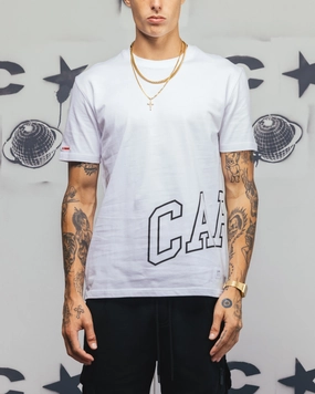Light Breeze Fresh Vibes Carr?? Men's Enorme Classique Short Sleeve T-Shirt White