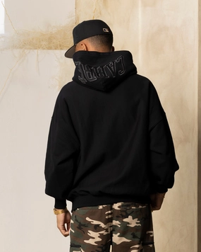 Carre Arch Oversized Hoodie Black/Black Patience