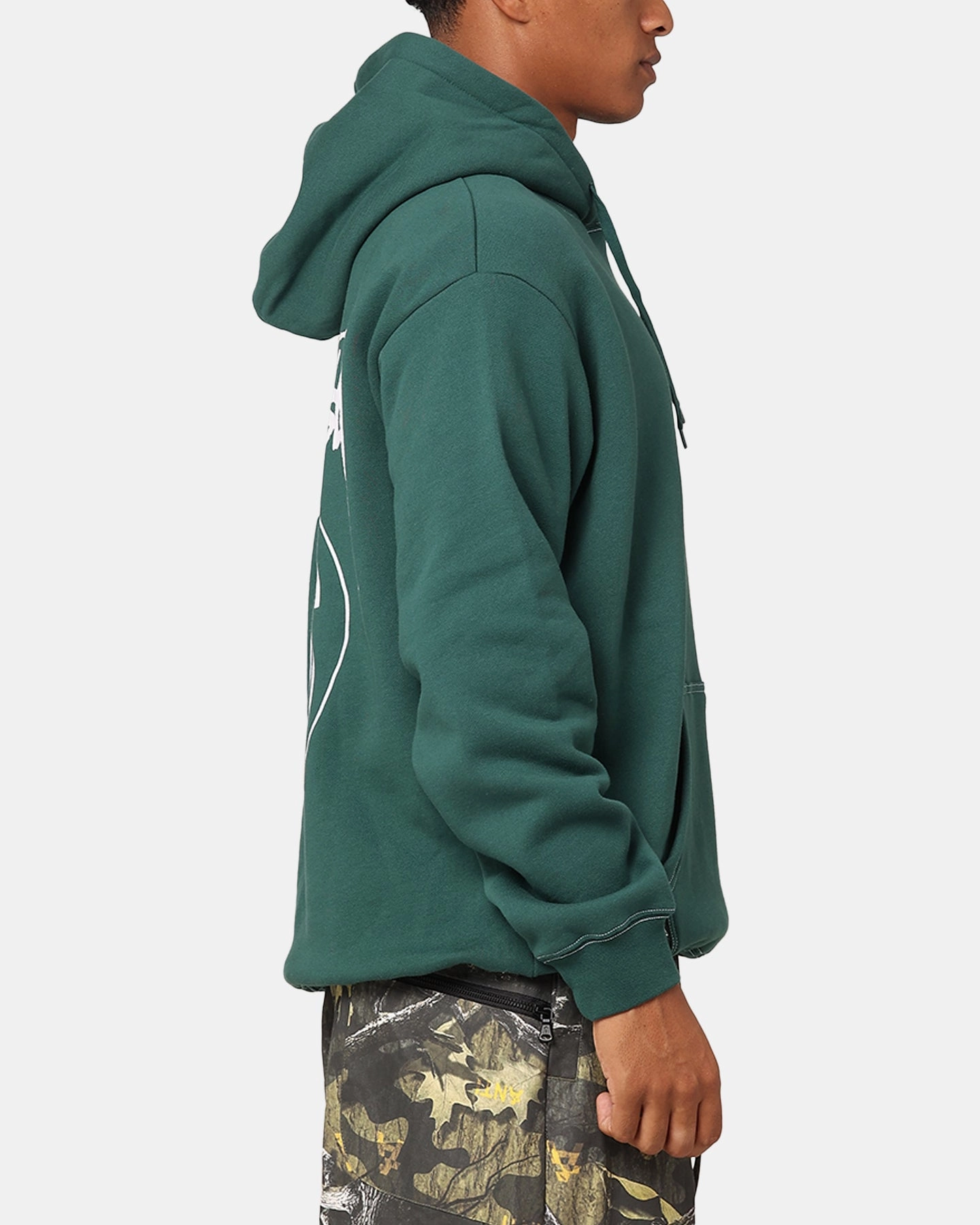 Remember Stussy SS Link Fleece Hoodie Forest