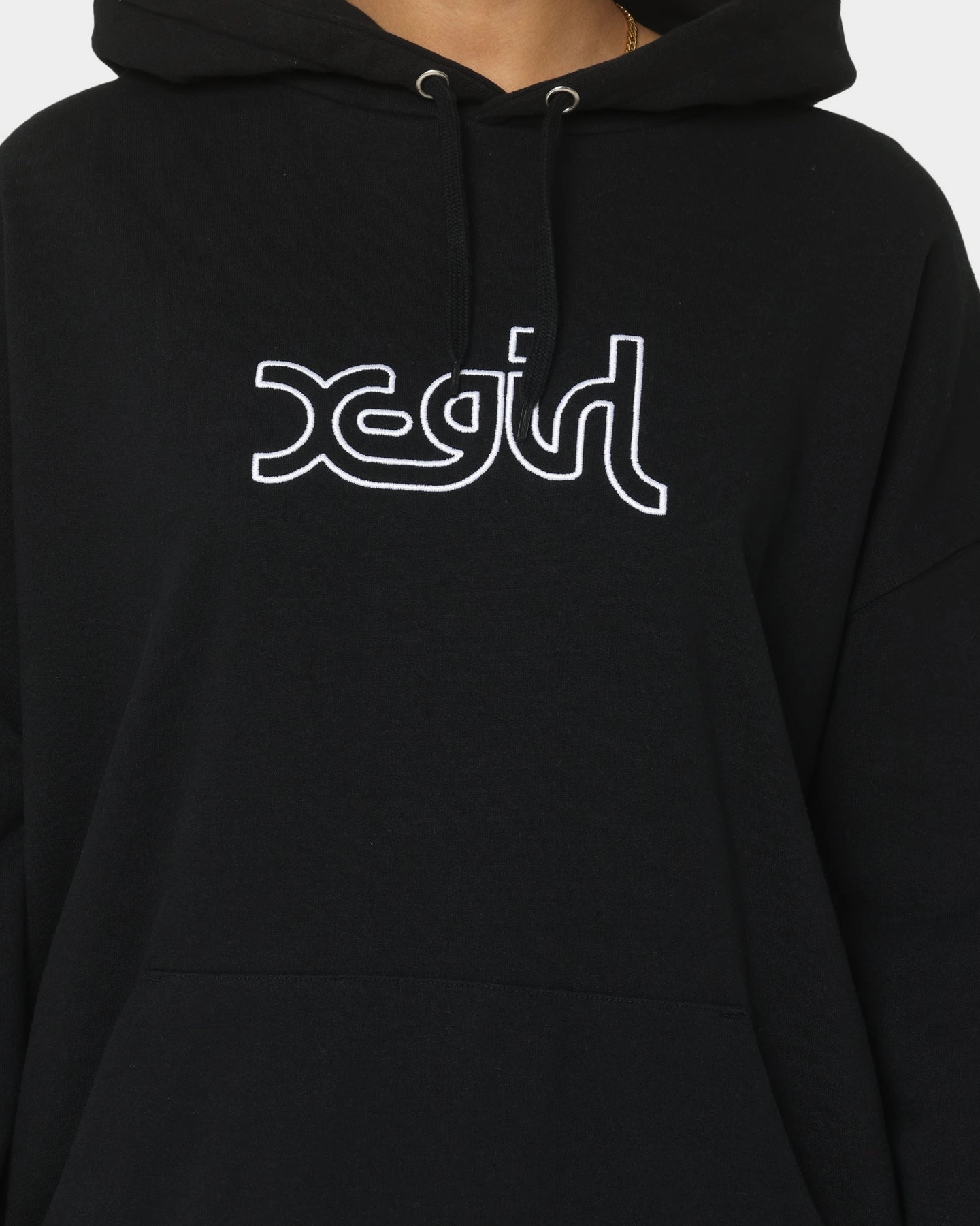 Package X-Girl Women's Mills Logo Hoodie Black