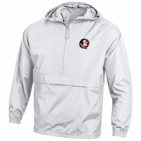Magnetic Closures QuickAccess Pockets Champion Men's Seminole Logo Packable Jacket - White