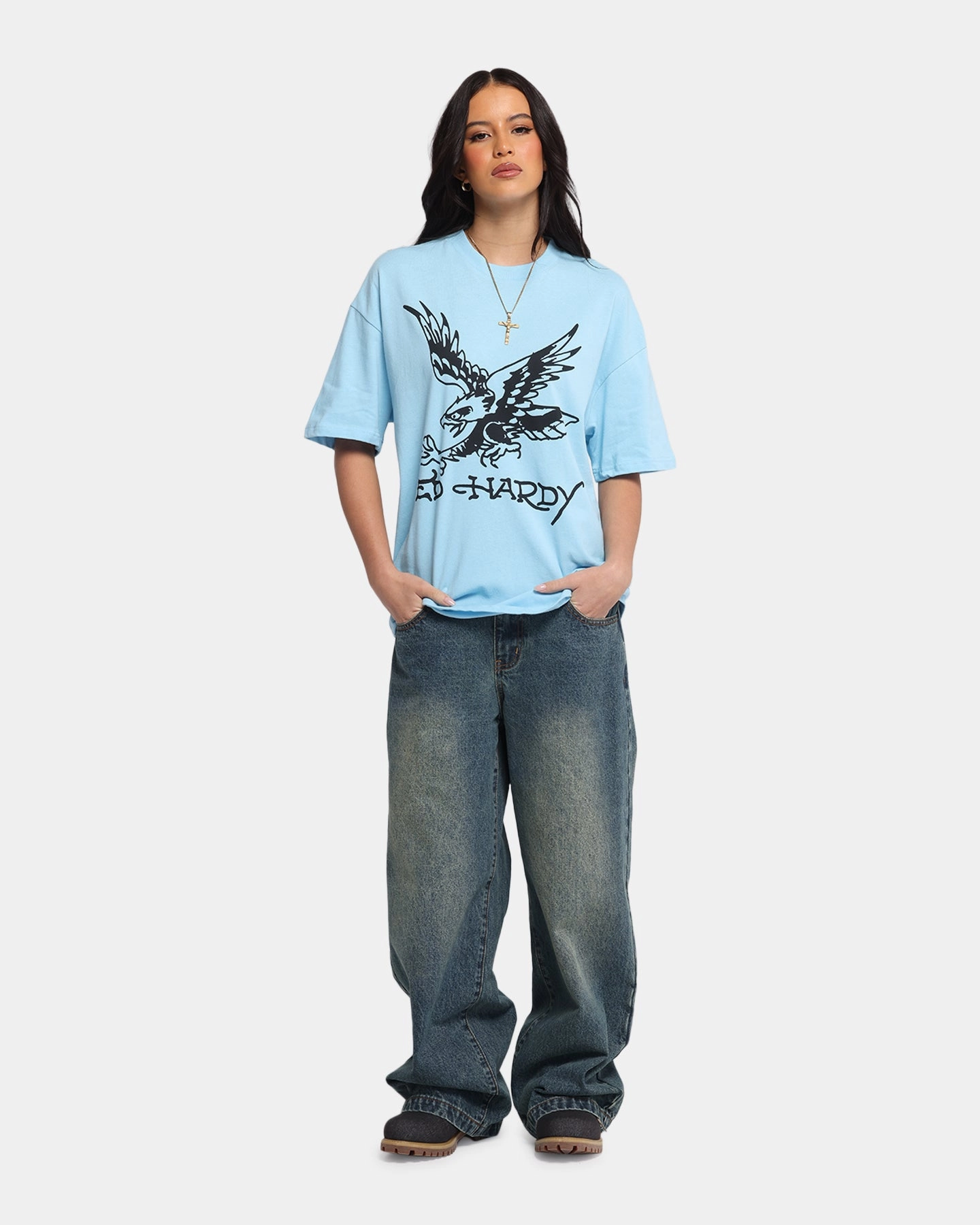 Timeless casual wear Ed Hardy Eagle T-Shirt Blue