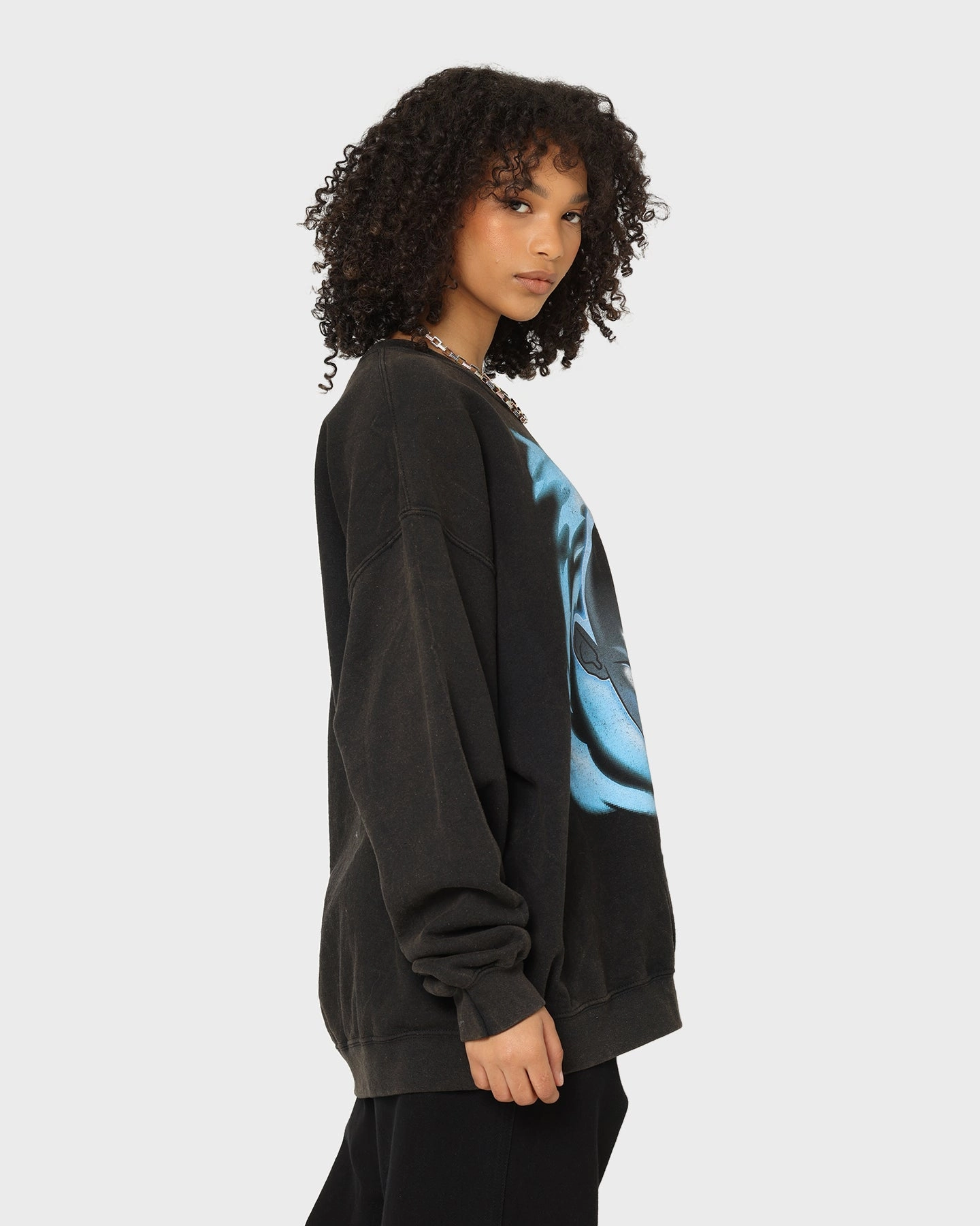 Everyday Fit Goat Crew X Avatar: Avatar State Vintage Crewneck Washed Black