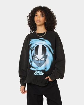 Travel Style Trend Goat Crew X Avatar: Avatar State Vintage Crewneck Washed Black