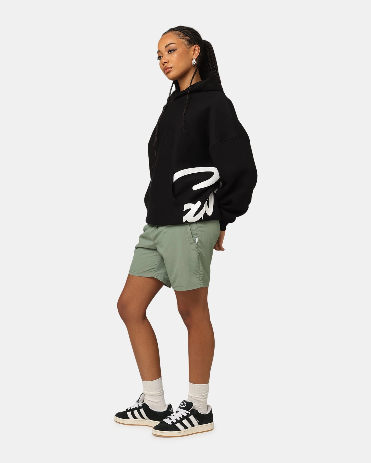 Carre Roadman Oversized Hoodie Black Poise