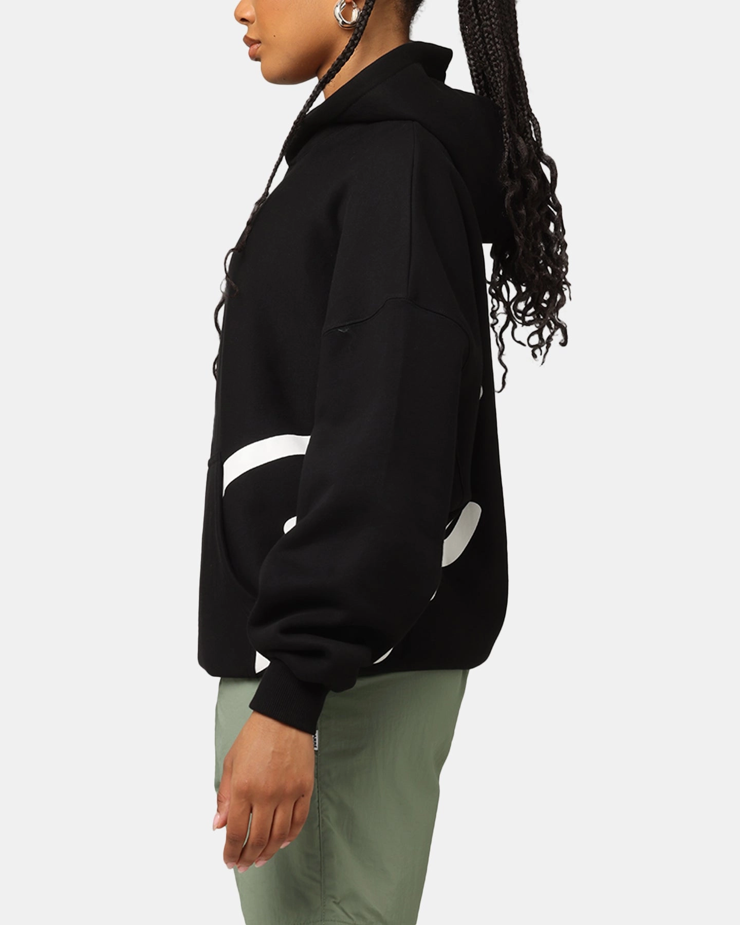 Fedora Carre Roadman Oversized Hoodie Black