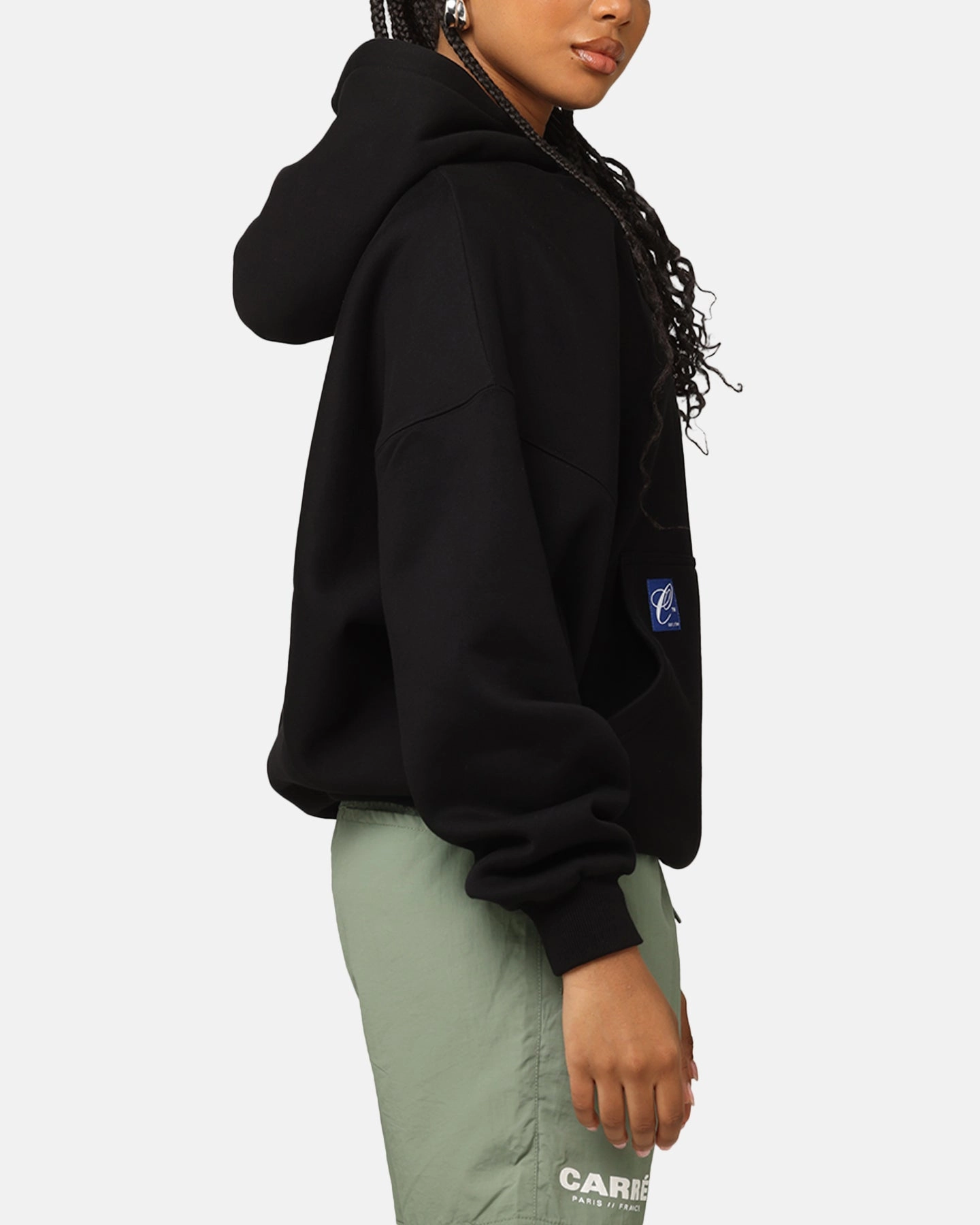 Carre Roadman Oversized Hoodie Black suburban residents