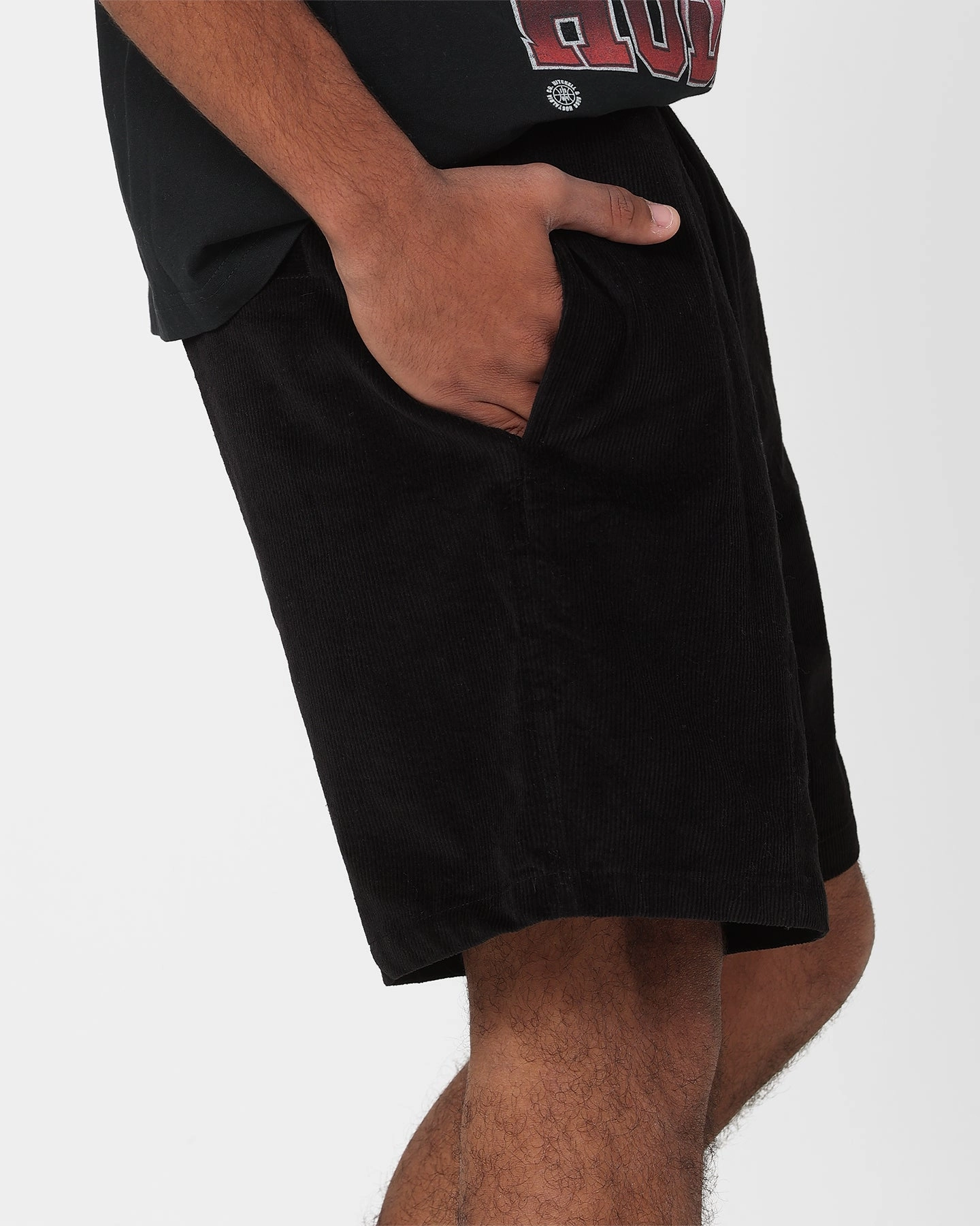 Mitchell & Ness Chicago Bulls Letterman Shorts Black hiking apparel Athletic Cut