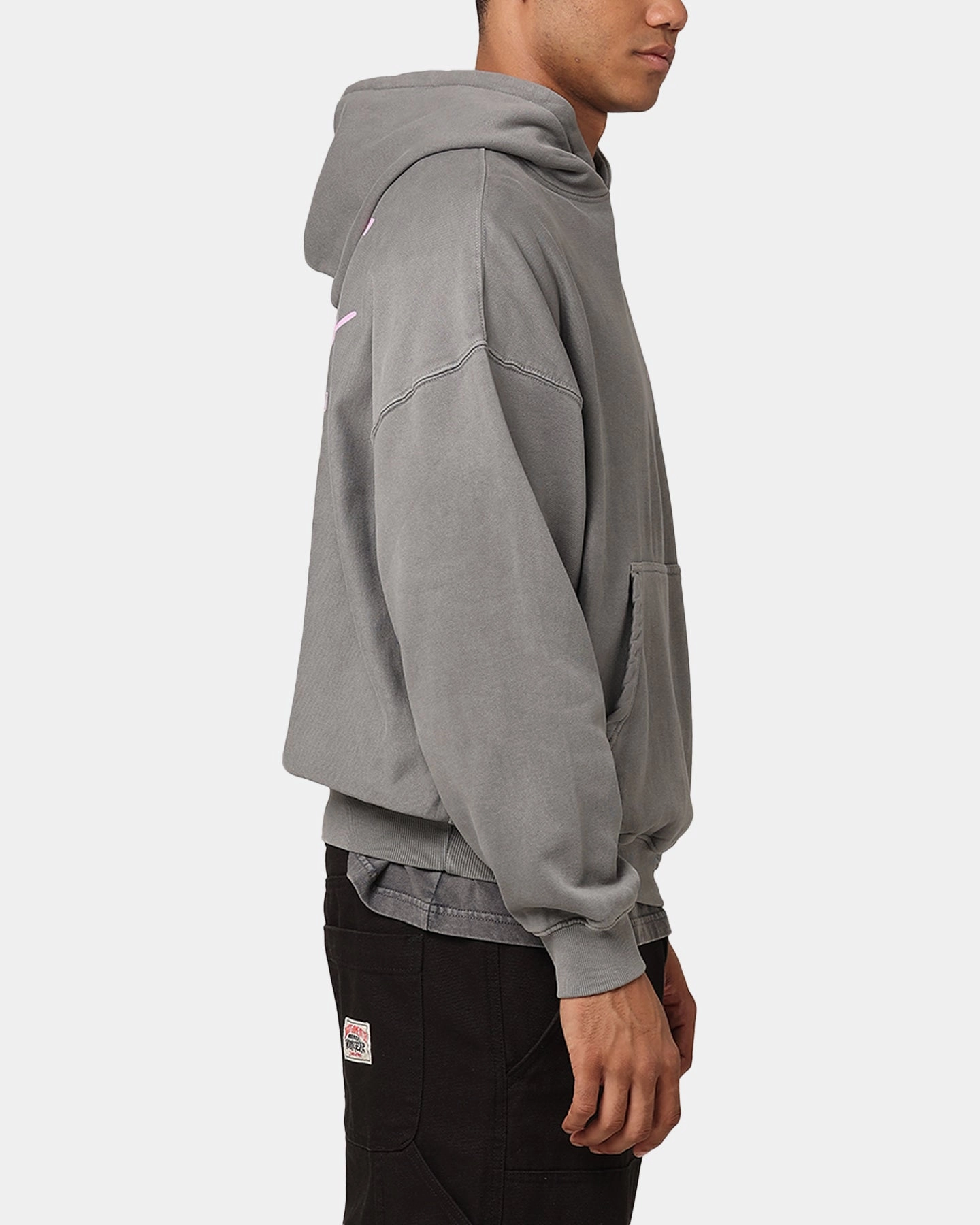 Saint Morta Saint Studios Premium Hoodie Washed Charcoal Weather Fit Concealer