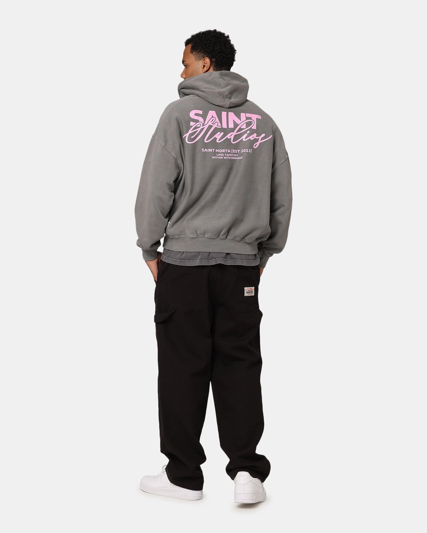 Premium Fit Saint Morta Saint Studios Premium Hoodie Washed Charcoal