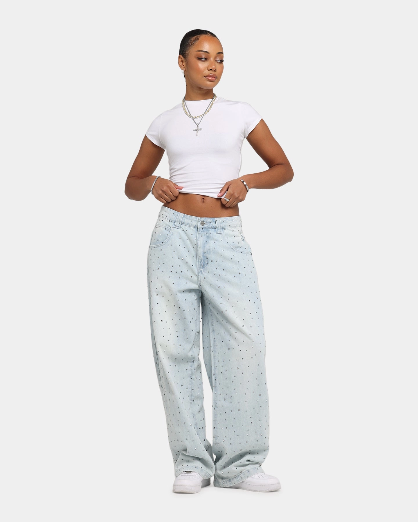 Saint Morta Amplus Glamourama Jeans Blue Dust Lightweight Denim