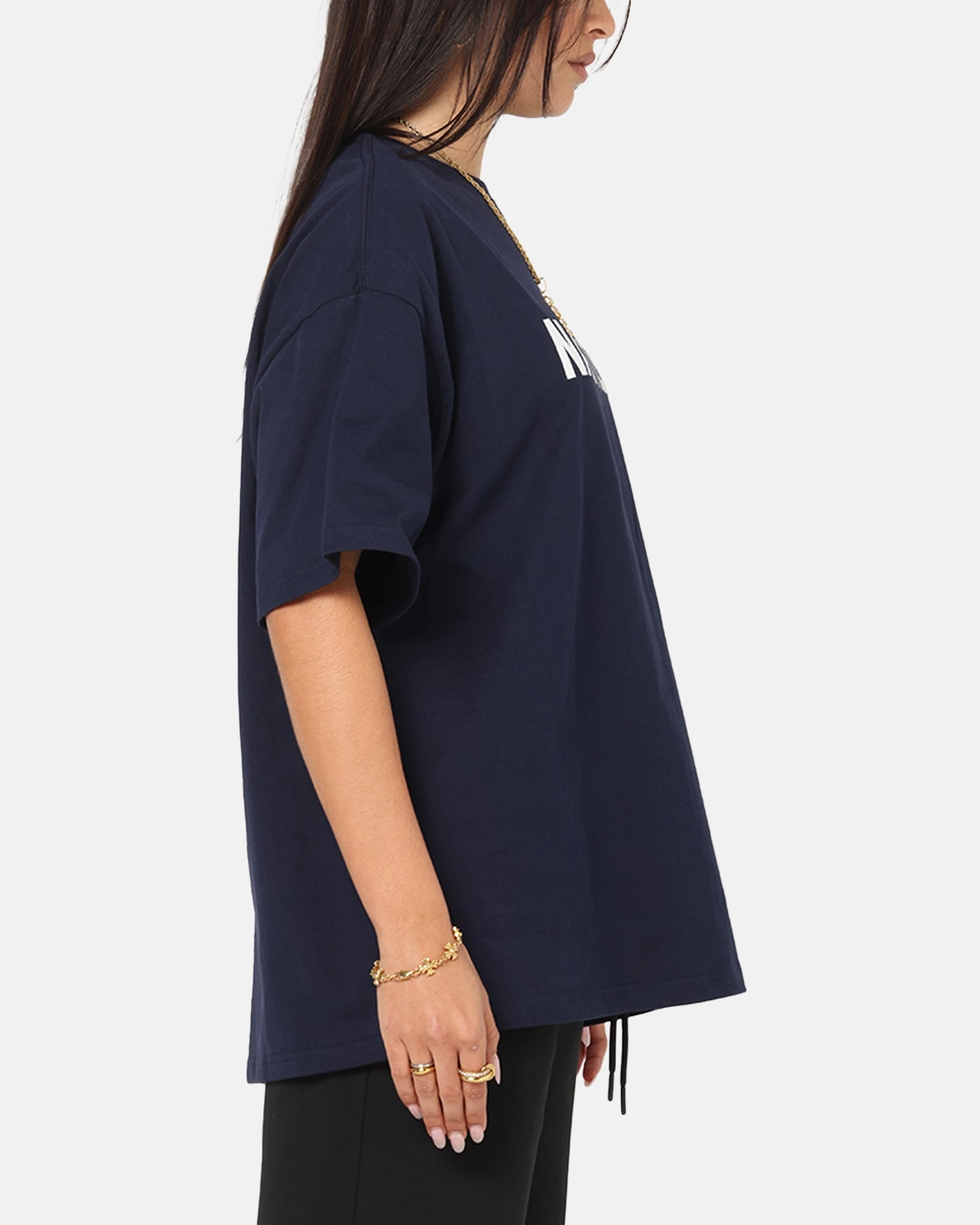 Nautica Basic Logo T-Shirt Navy Quick Dry Fabric
