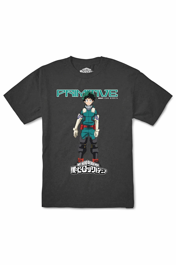 Primitive Izuku Midoriya Washed Tee Fashion Ready