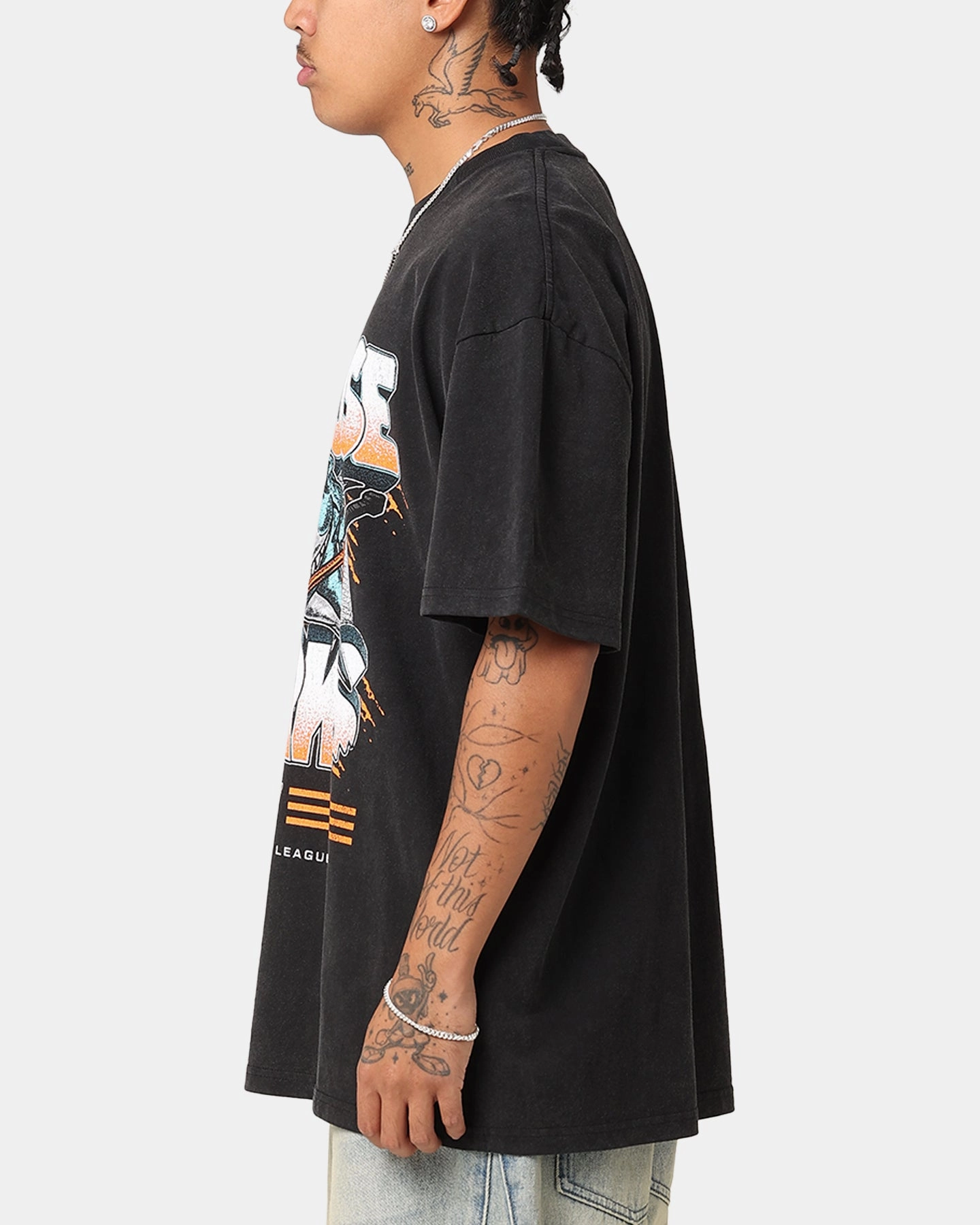 Cozy Touch anti static coating Culture Kings San Jose Sharks Shark Attack Heavy T-Shirt Vintage Black