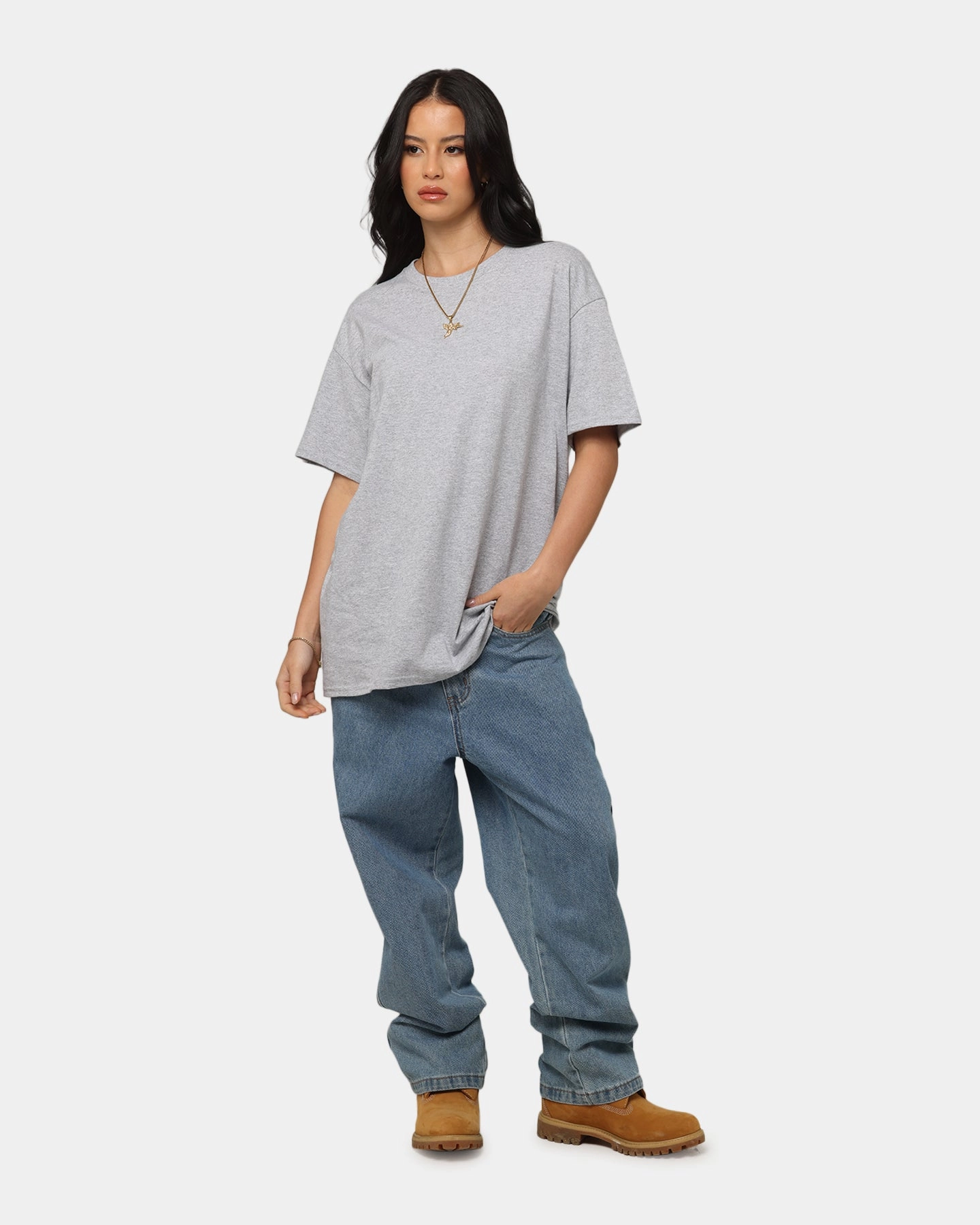 Culture Kings Basic T-Shirt Sport Grey Flattering Design
