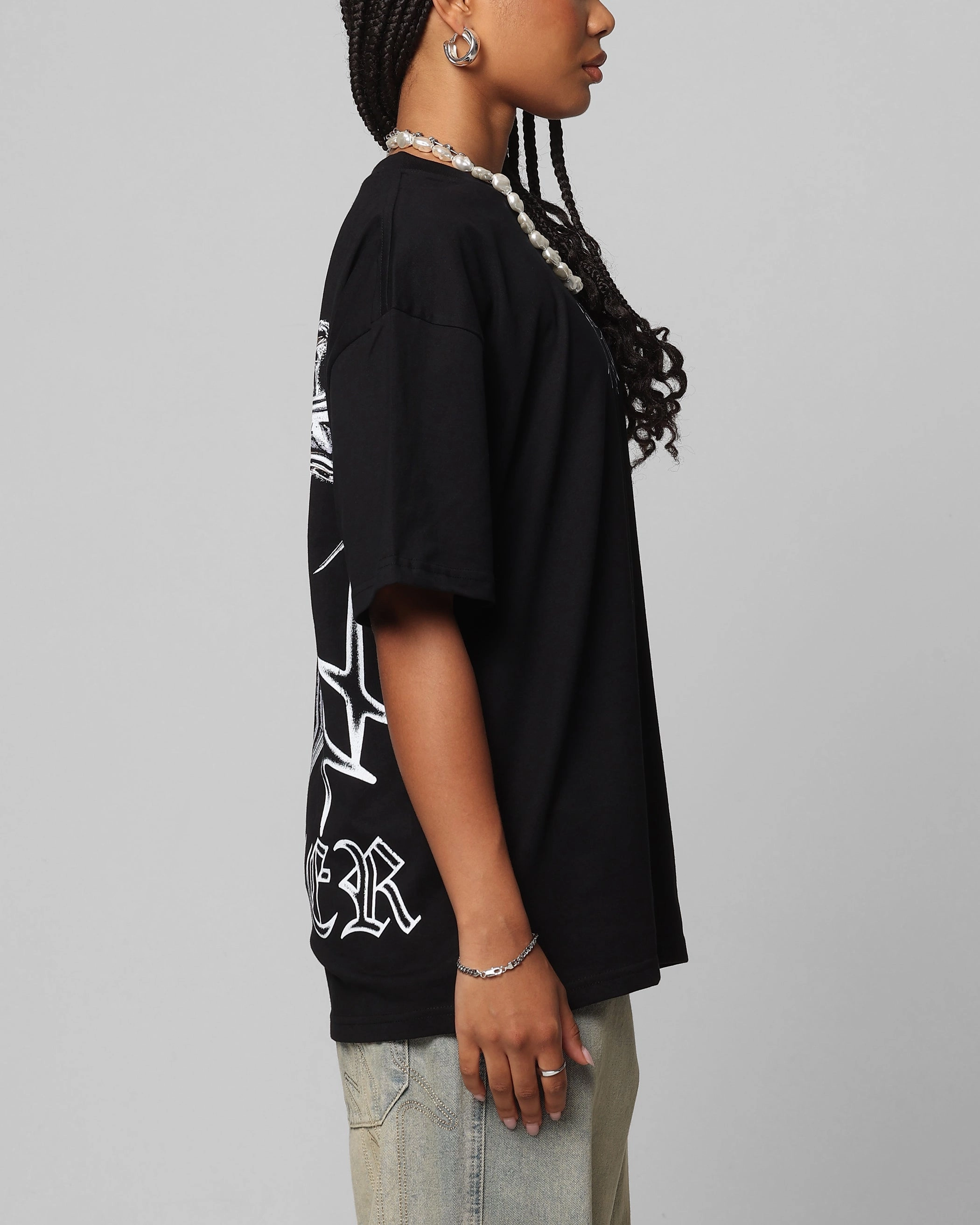 Loiter Chrome Spider T-Shirt Black Easy Layer Chilly Day Comfort