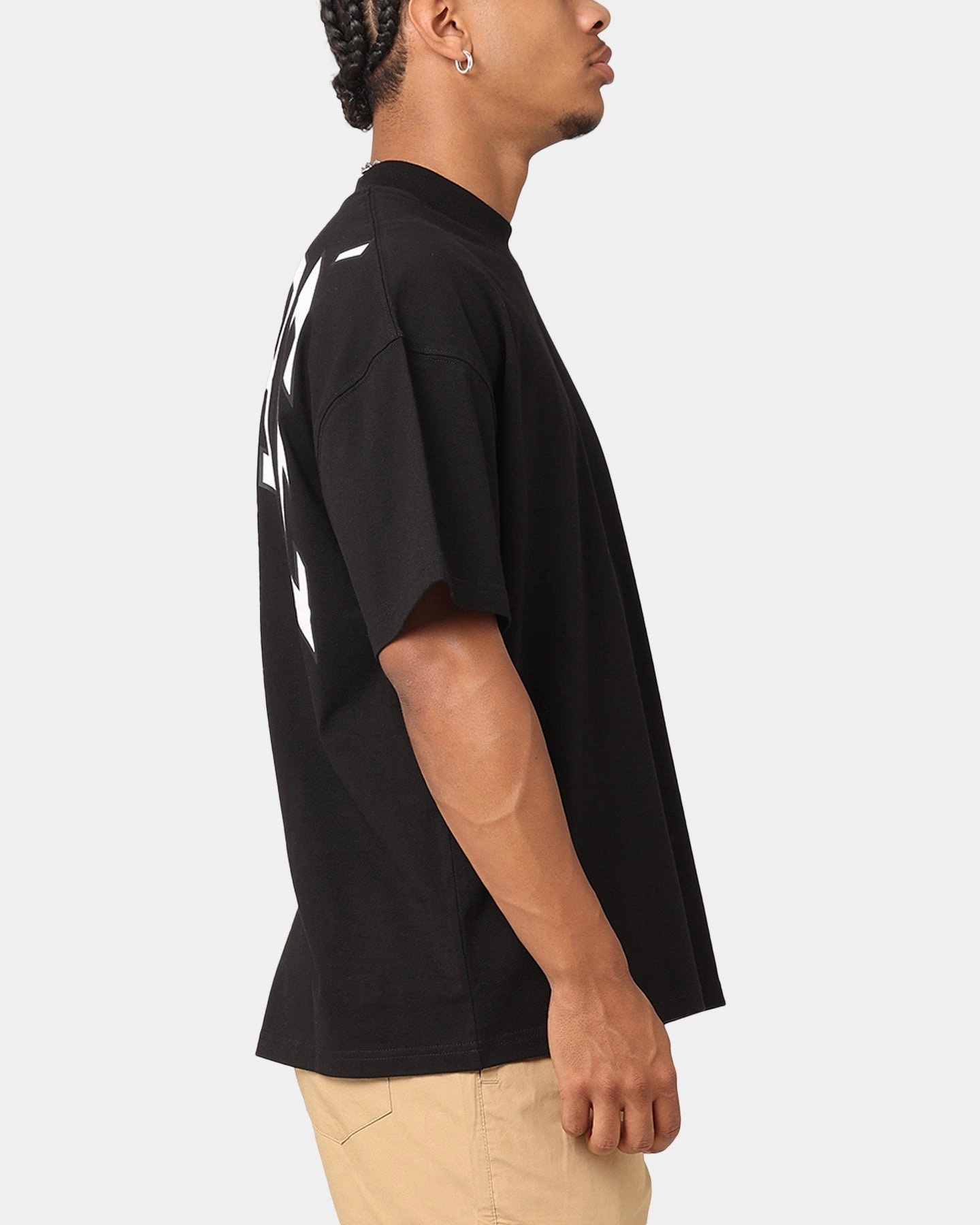 Carre Rose Oversized T-Shirt Black Elegant
