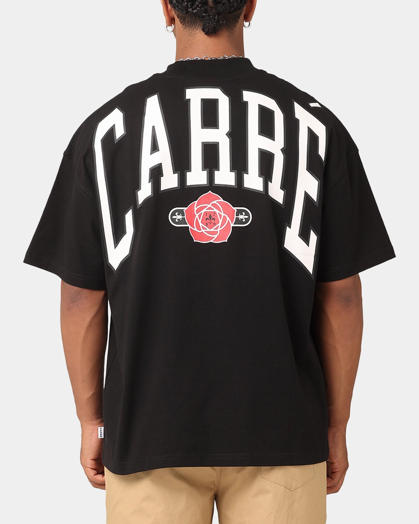 Carre Rose Oversized T-Shirt Black Active Trend Look
