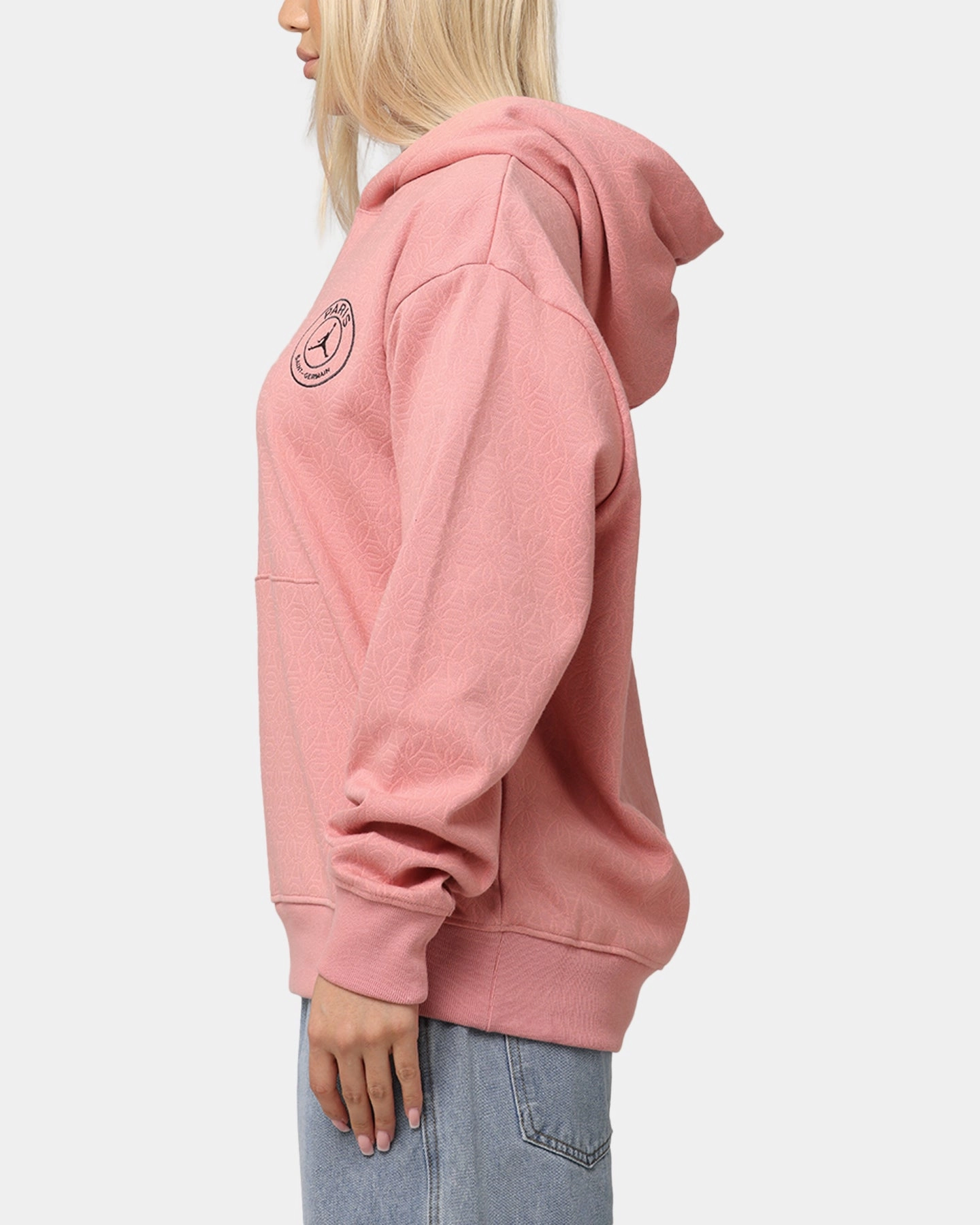Rain Comfort Jordan Paris Saint-Germain Statement Fleece Pullover Hoodie Rust Pink/Pink