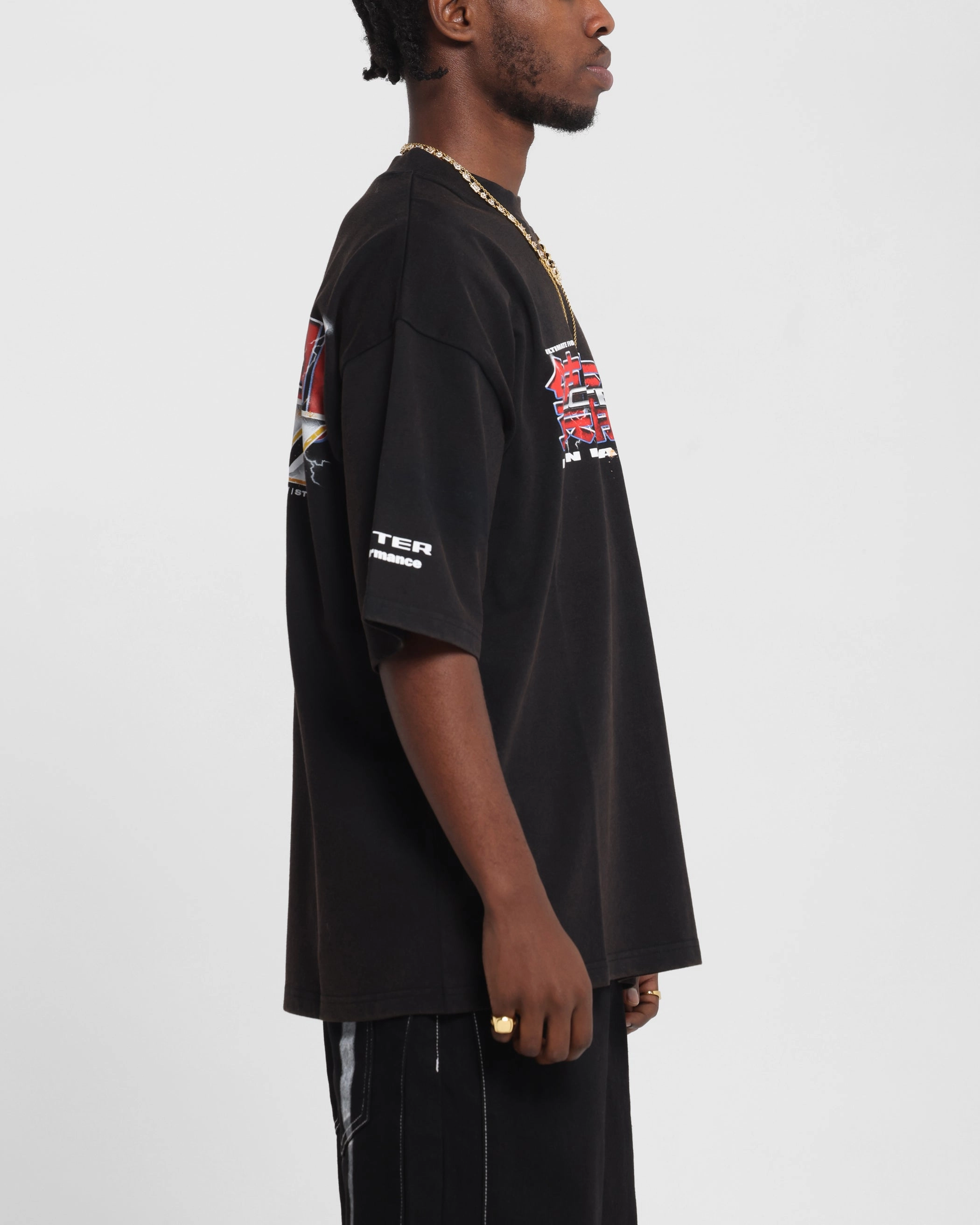 Loiter Fighter Vintage T-Shirt Vintage Black OdorResistantTechnology
