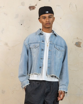 404 Riptide Cropped Jacket Blue Wash Diary