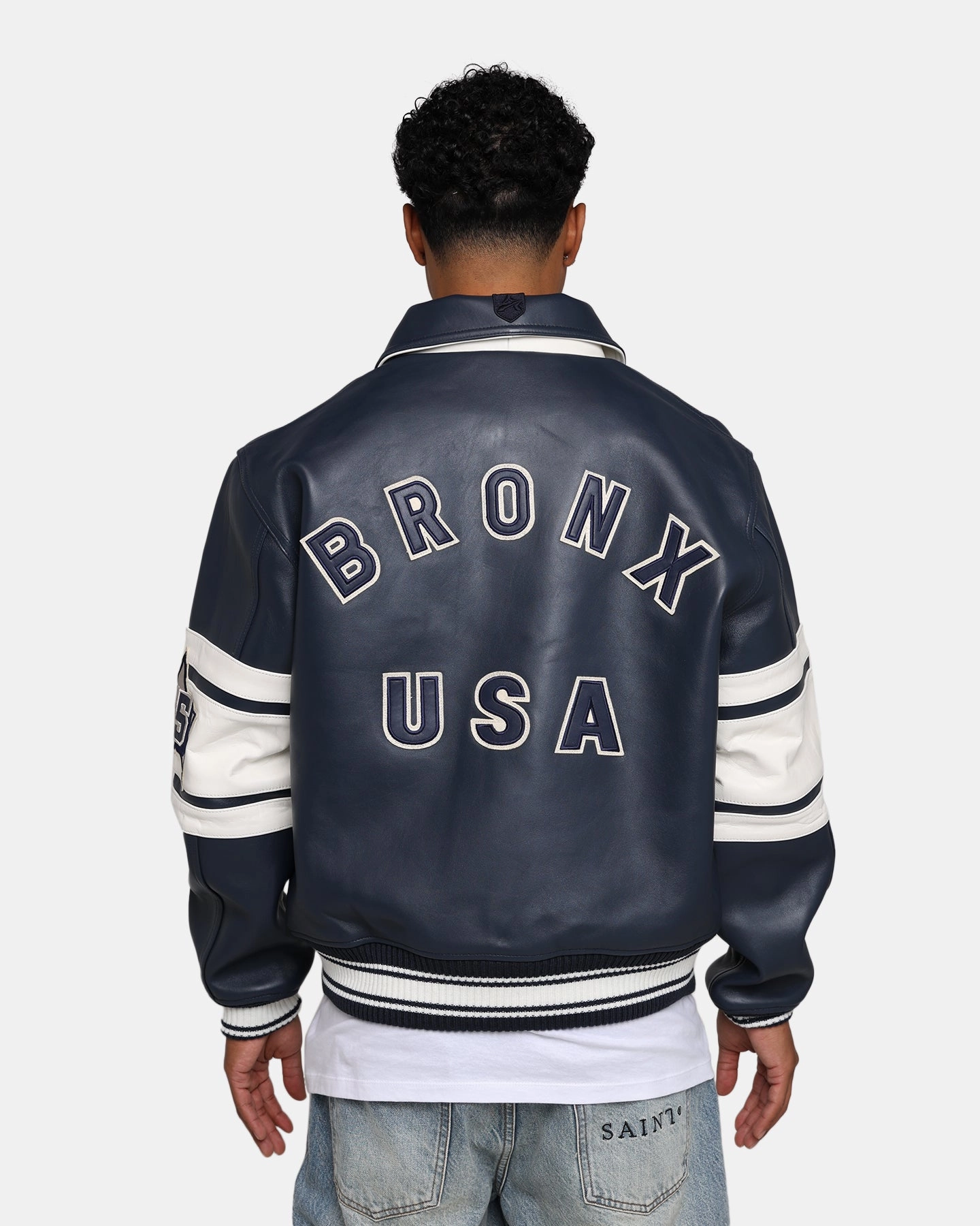 Mirror Avirex Bronx Jacket Varsity Blue
