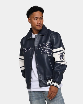 Fade Resistant Dye adults Avirex Bronx Jacket Varsity Blue