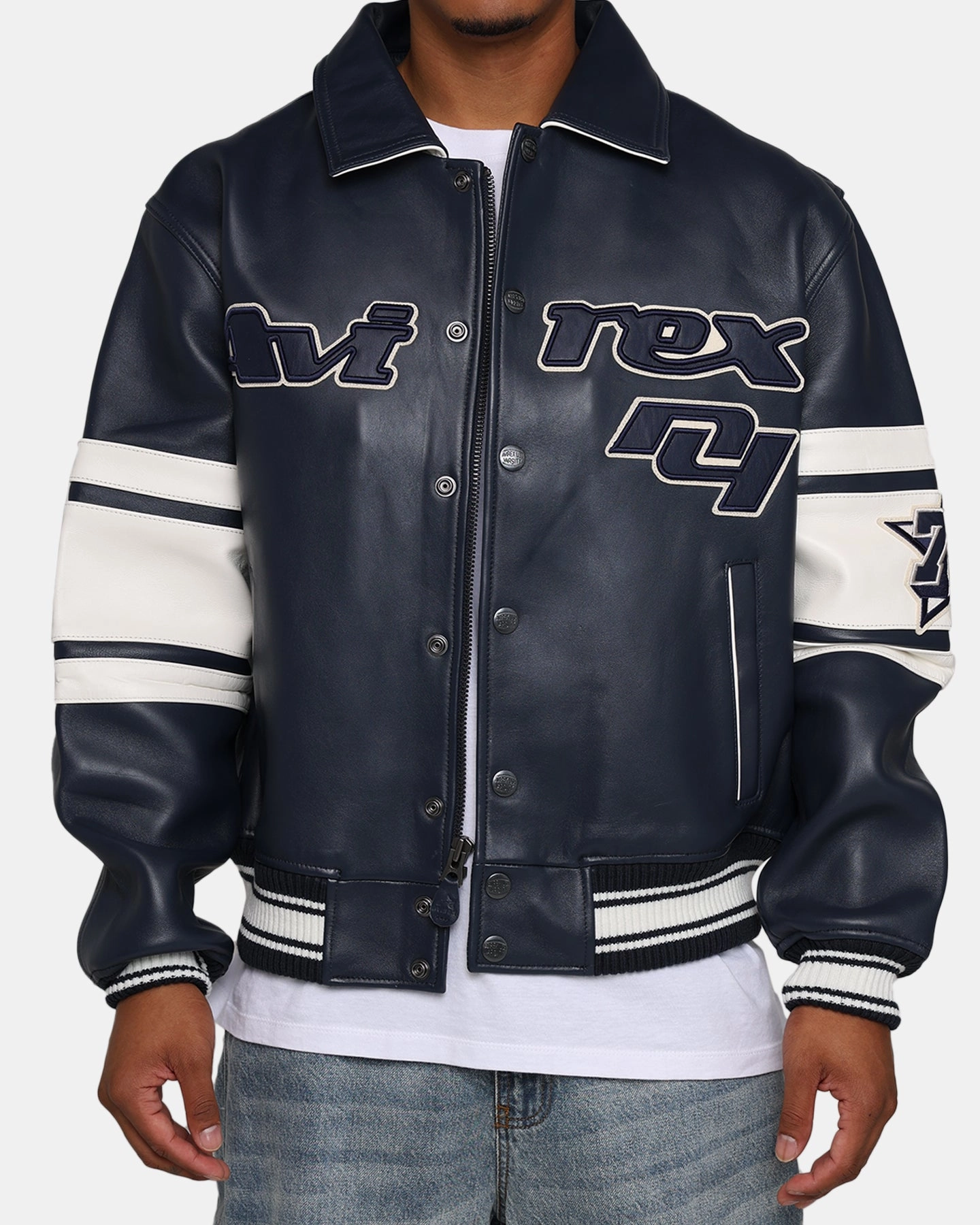Quick Layering Seasonal Function Avirex Bronx Jacket Varsity Blue