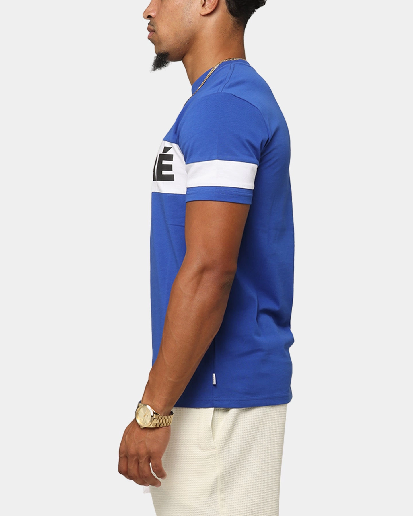 Flattering Cut Affordable accessibility Carre Bars T-Shirt Royal/White