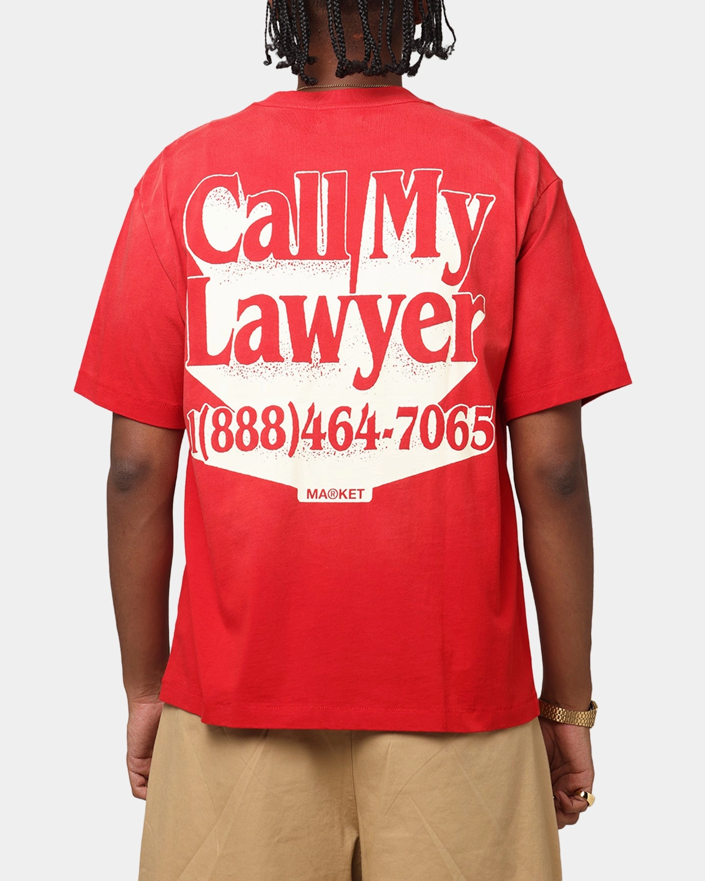 Trendy Top Active Outfit Market Call My Lawyer 3D T-Shirt Red
