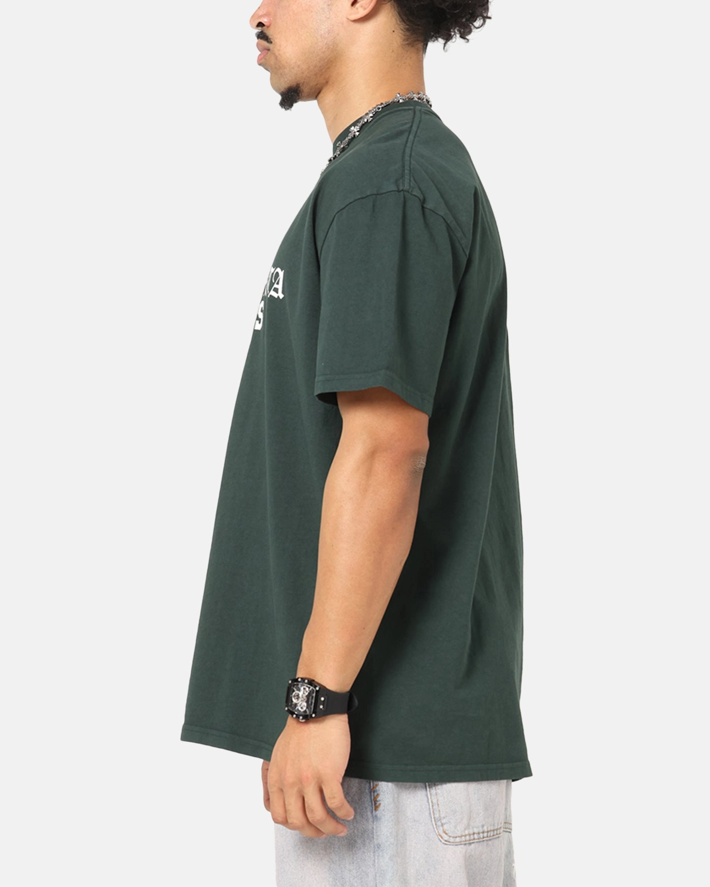 Saint Morta Studios Boxy T-Shirt Green Cozy Fit Easy to Style