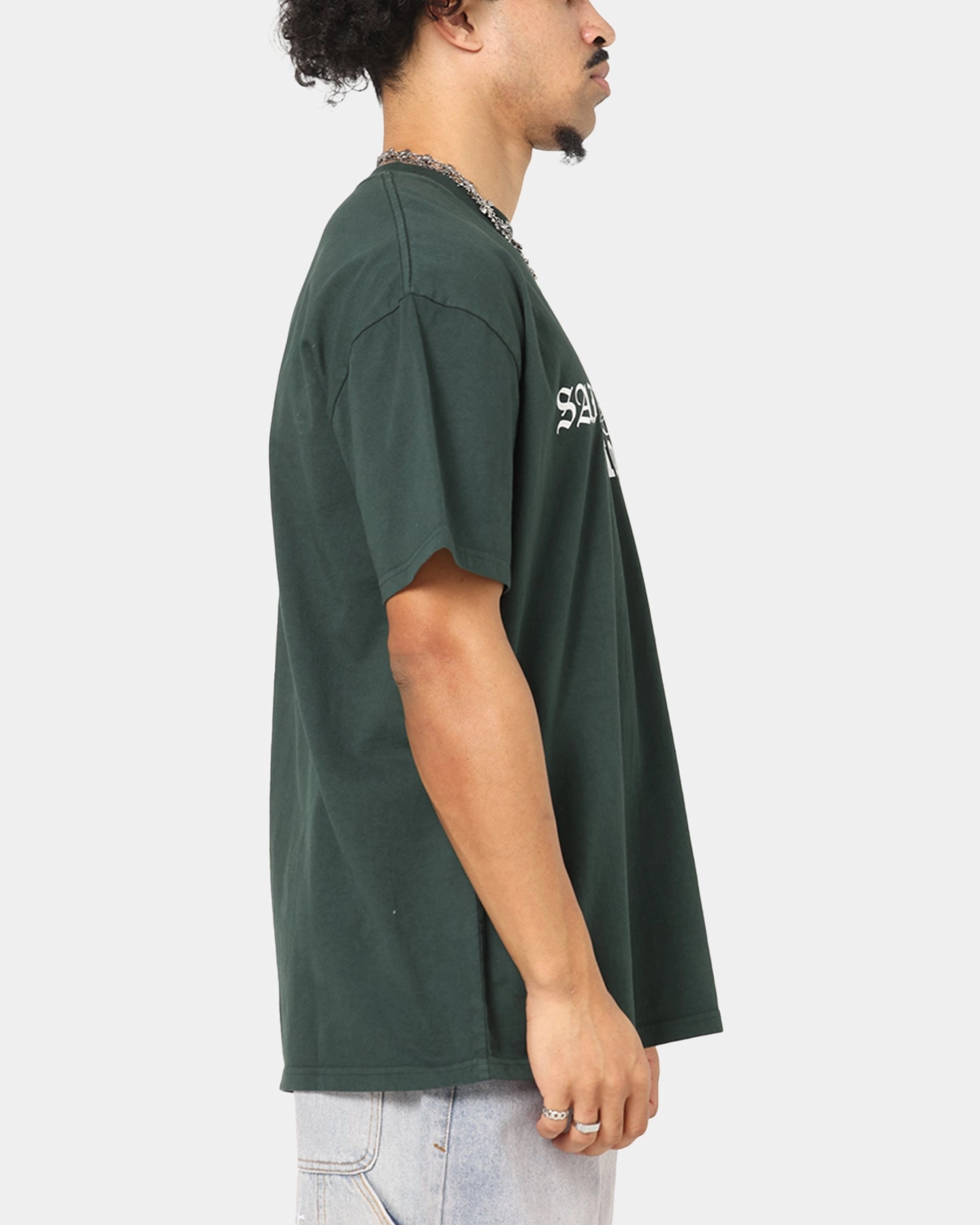 Saint Morta Studios Boxy T-Shirt Green Travel Trend Look Snug fit