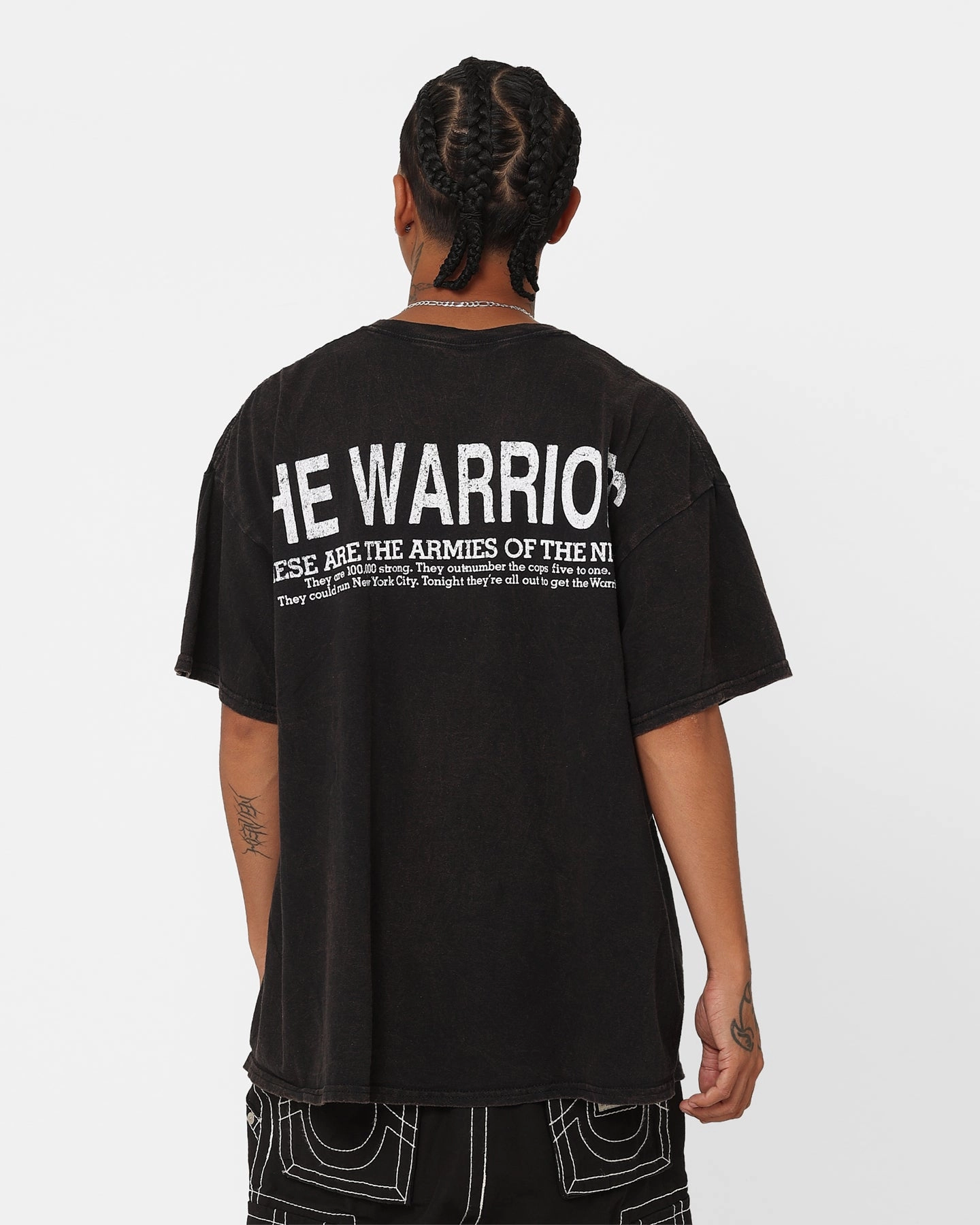 Fashionable Layer American Thrift X The Warriors Warriors Night T-Shirt Black Wash