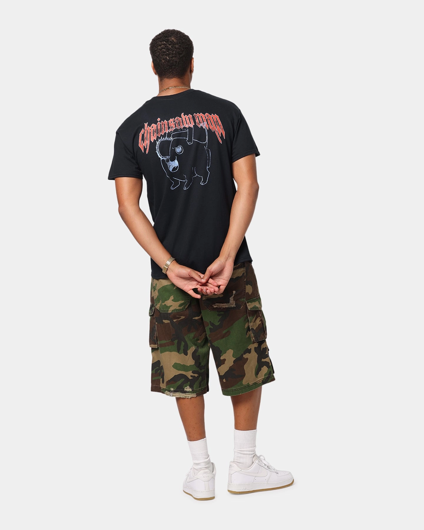 Goat Crew X Chainsaw Man T-Shirt Black QuickDry Sporty Appeal