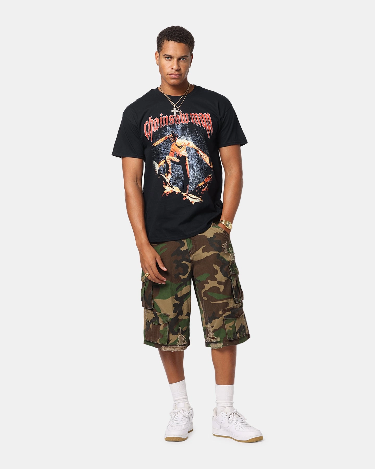Goat Crew X Chainsaw Man T-Shirt Black Award-winning